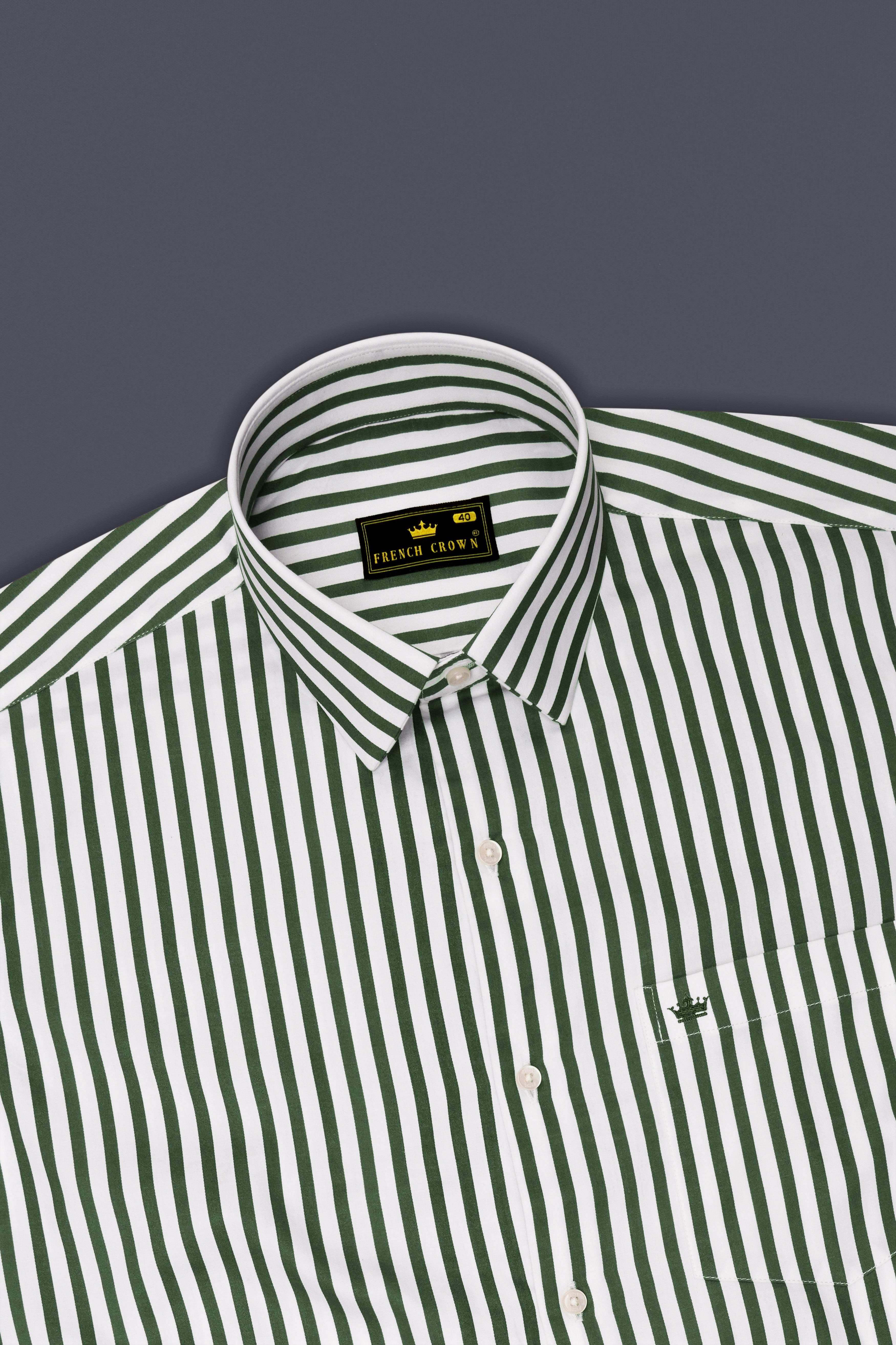 Eclipse-Lunar Green And Bright White Candy Striped Subtle Sheen Super Soft Premium Cotton Dress Shirt 14551-38, 14551-H-38, 14551-39, 14551-H-39, 14551-40, 14551-H-40, 14551-42, 14551-H-42, 14551-44, 14551-H-44, 14551-46, 14551-H-46, 14551-48, 14551-H-48, 14551-50, 14551-H-50, 14551-52, 14551-H-52