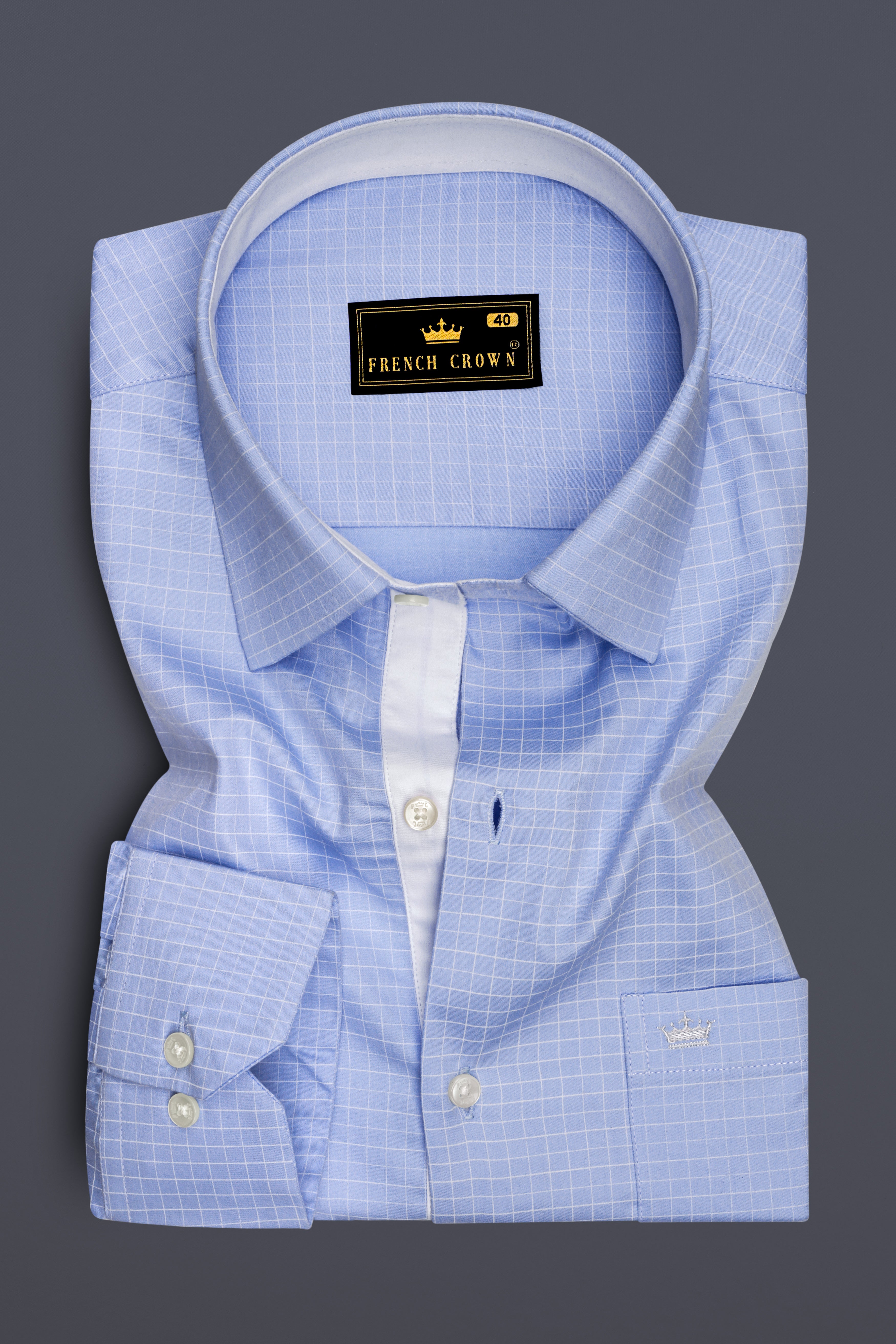 Mariner-Perano Blue And Bright White Plaid Subtle Sheen Soft Premium Cotton Dress Shirt 14572-CLOTH-P-38, 14572-CLOTH-P-H-38, 14572-CLOTH-P-39, 14572-CLOTH-P-H-39, 14572-CLOTH-P-40, 14572-CLOTH-P-H-40, 14572-CLOTH-P-42, 14572-CLOTH-P-H-42, 14572-CLOTH-P-44, 14572-CLOTH-P-H-44, 14572-CLOTH-P-46, 14572-CLOTH-P-H-46, 14572-CLOTH-P-48, 14572-CLOTH-P-H-48, 14572-CLOTH-P-50, 14572-CLOTH-P-H-50, 14572-CLOTH-P-52, 14572-CLOTH-P-H-52