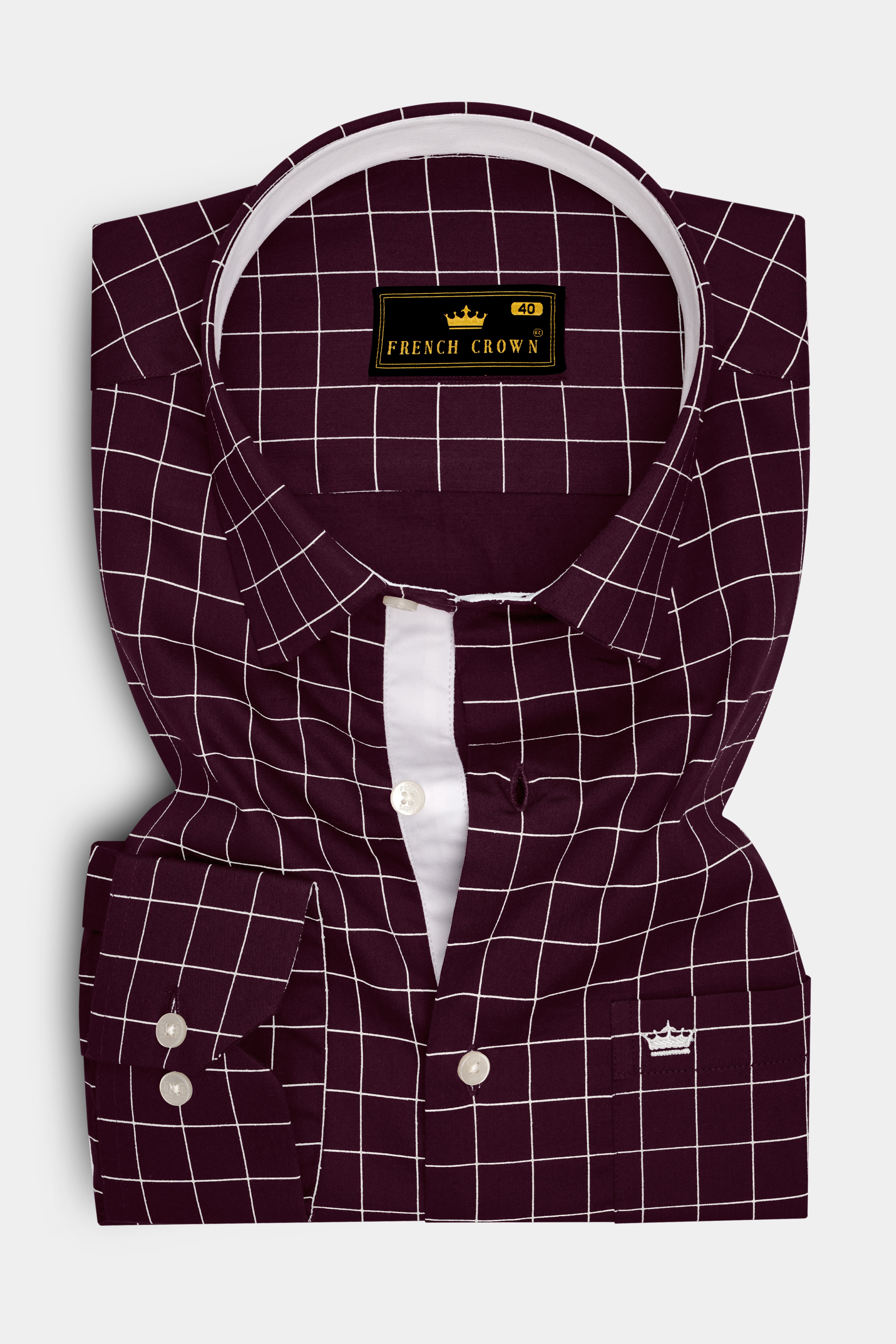Garnet-Tamarind Maroon And Bright White Windowpane Subtle Sheen Soft Premium Cotton Dress Shirt 14576-CLOTH-P-38, 14576-CLOTH-P-H-38, 14576-CLOTH-P-39, 14576-CLOTH-P-H-39, 14576-CLOTH-P-40, 14576-CLOTH-P-H-40, 14576-CLOTH-P-42, 14576-CLOTH-P-H-42, 14576-CLOTH-P-44, 14576-CLOTH-P-H-44, 14576-CLOTH-P-46, 14576-CLOTH-P-H-46, 14576-CLOTH-P-48, 14576-CLOTH-P-H-48, 14576-CLOTH-P-50, 14576-CLOTH-P-H-50, 14576-CLOTH-P-52, 14576-CLOTH-P-H-52