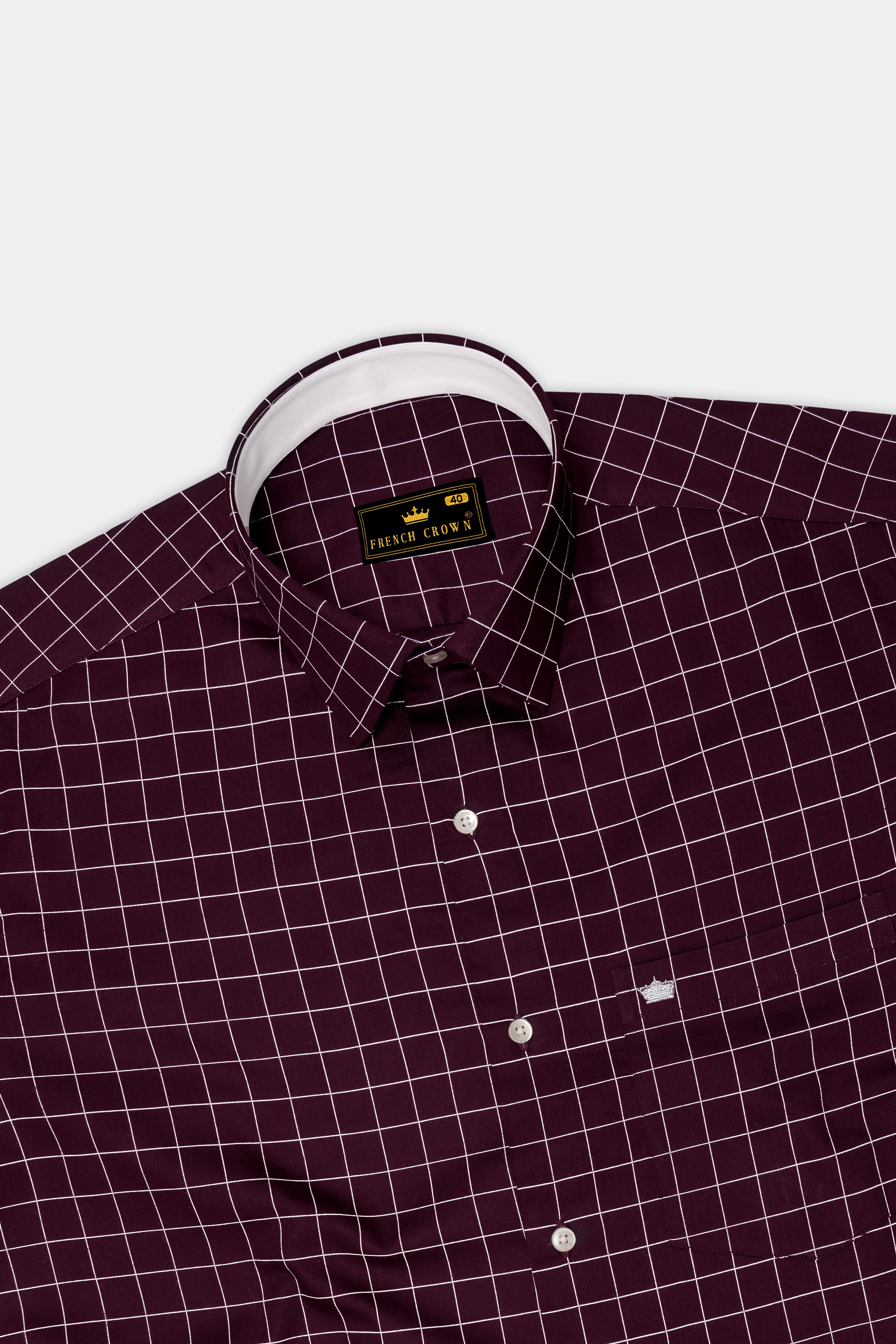 Garnet-Tamarind Maroon And Bright White Windowpane Subtle Sheen Soft Premium Cotton Dress Shirt 14576-CLOTH-P-38, 14576-CLOTH-P-H-38, 14576-CLOTH-P-39, 14576-CLOTH-P-H-39, 14576-CLOTH-P-40, 14576-CLOTH-P-H-40, 14576-CLOTH-P-42, 14576-CLOTH-P-H-42, 14576-CLOTH-P-44, 14576-CLOTH-P-H-44, 14576-CLOTH-P-46, 14576-CLOTH-P-H-46, 14576-CLOTH-P-48, 14576-CLOTH-P-H-48, 14576-CLOTH-P-50, 14576-CLOTH-P-H-50, 14576-CLOTH-P-52, 14576-CLOTH-P-H-52