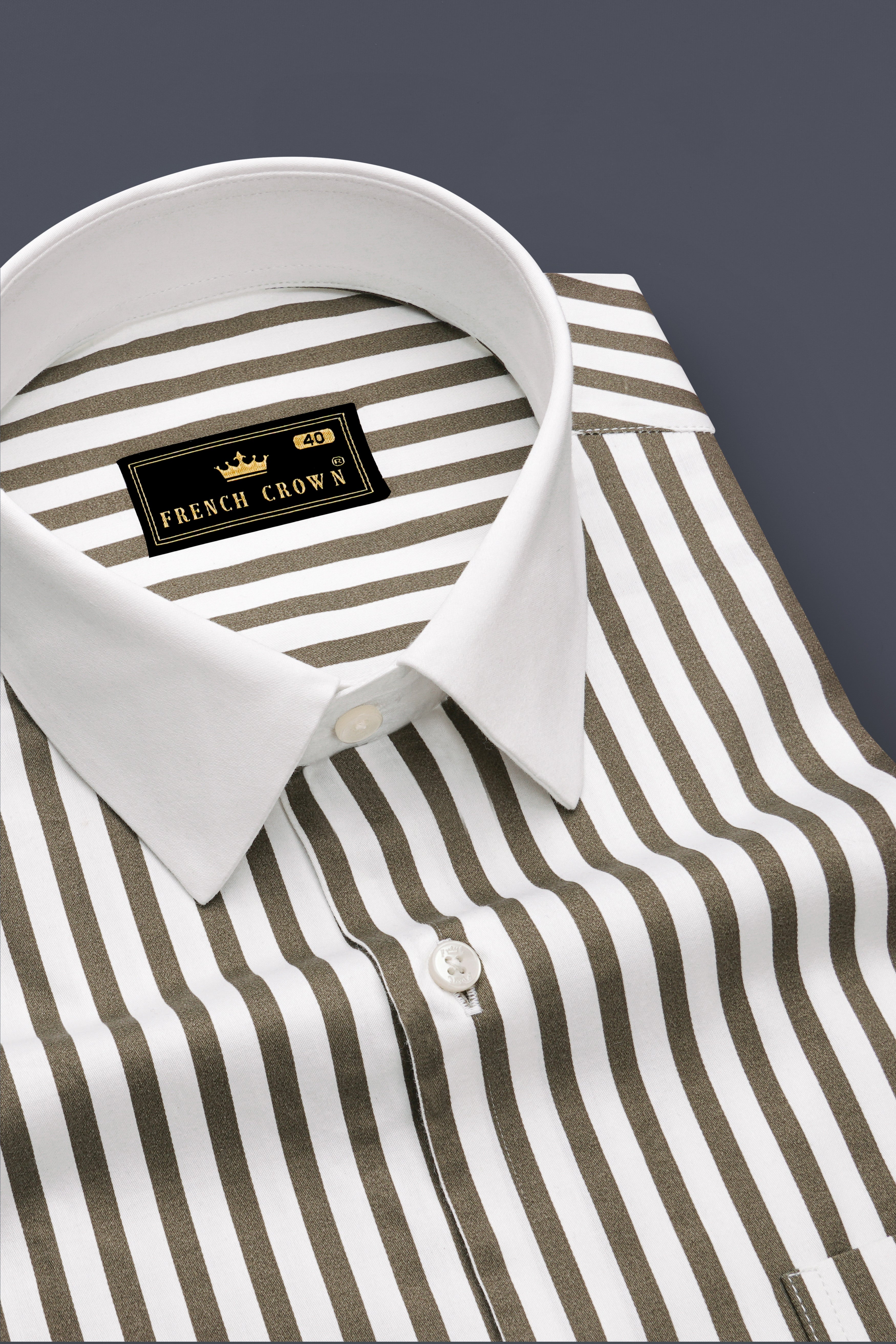 Meadow-Hemlock Green And Bright White Candy Striped Super Soft Premium Cotton Dress White Cuff Collar Shirt 14579-WCC-38, 14579-WCC-H-38, 14579-WCC-39, 14579-WCC-H-39, 14579-WCC-40, 14579-WCC-H-40, 14579-WCC-42, 14579-WCC-H-42, 14579-WCC-44, 14579-WCC-H-44, 14579-WCC-46, 14579-WCC-H-46, 14579-WCC-48, 14579-WCC-H-48, 14579-WCC-50, 14579-WCC-H-50, 14579-WCC-52, 14579-WCC-H-52