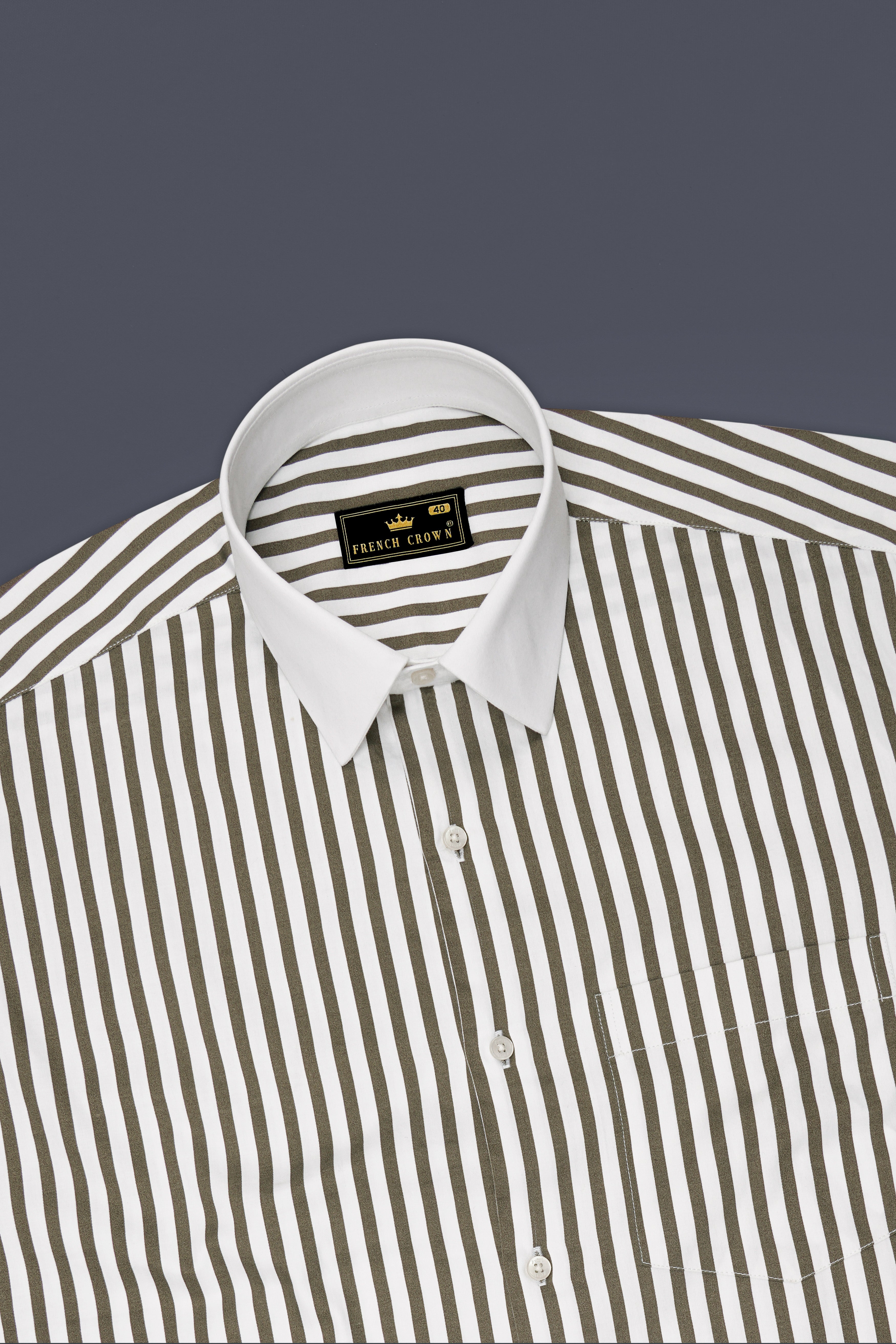 Meadow-Hemlock Green And Bright White Candy Striped Super Soft Premium Cotton Dress White Cuff Collar Shirt 14579-WCC-38, 14579-WCC-H-38, 14579-WCC-39, 14579-WCC-H-39, 14579-WCC-40, 14579-WCC-H-40, 14579-WCC-42, 14579-WCC-H-42, 14579-WCC-44, 14579-WCC-H-44, 14579-WCC-46, 14579-WCC-H-46, 14579-WCC-48, 14579-WCC-H-48, 14579-WCC-50, 14579-WCC-H-50, 14579-WCC-52, 14579-WCC-H-52