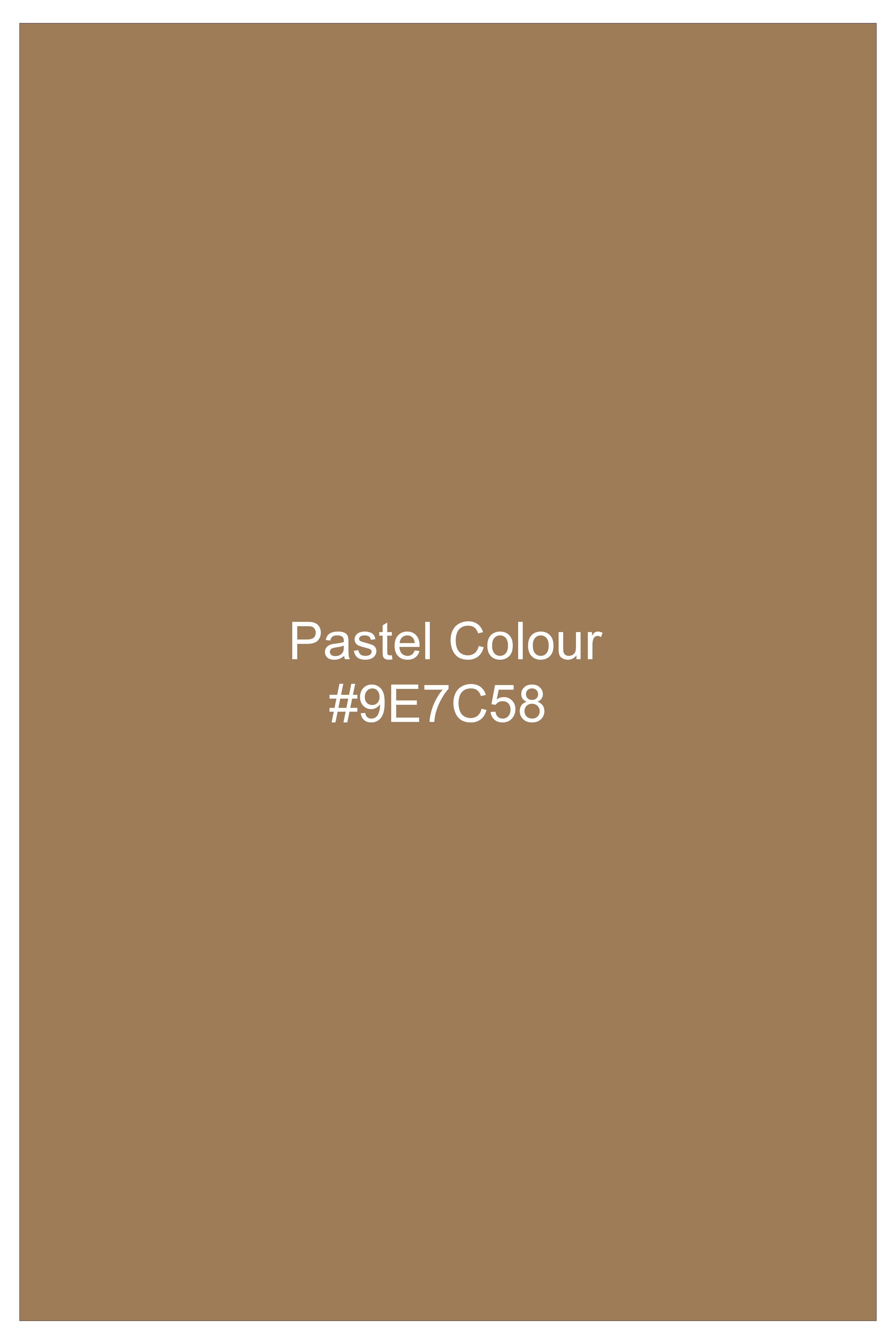 Toast-Pastel Brown Luxurious Linen Button Down Dress Shirt