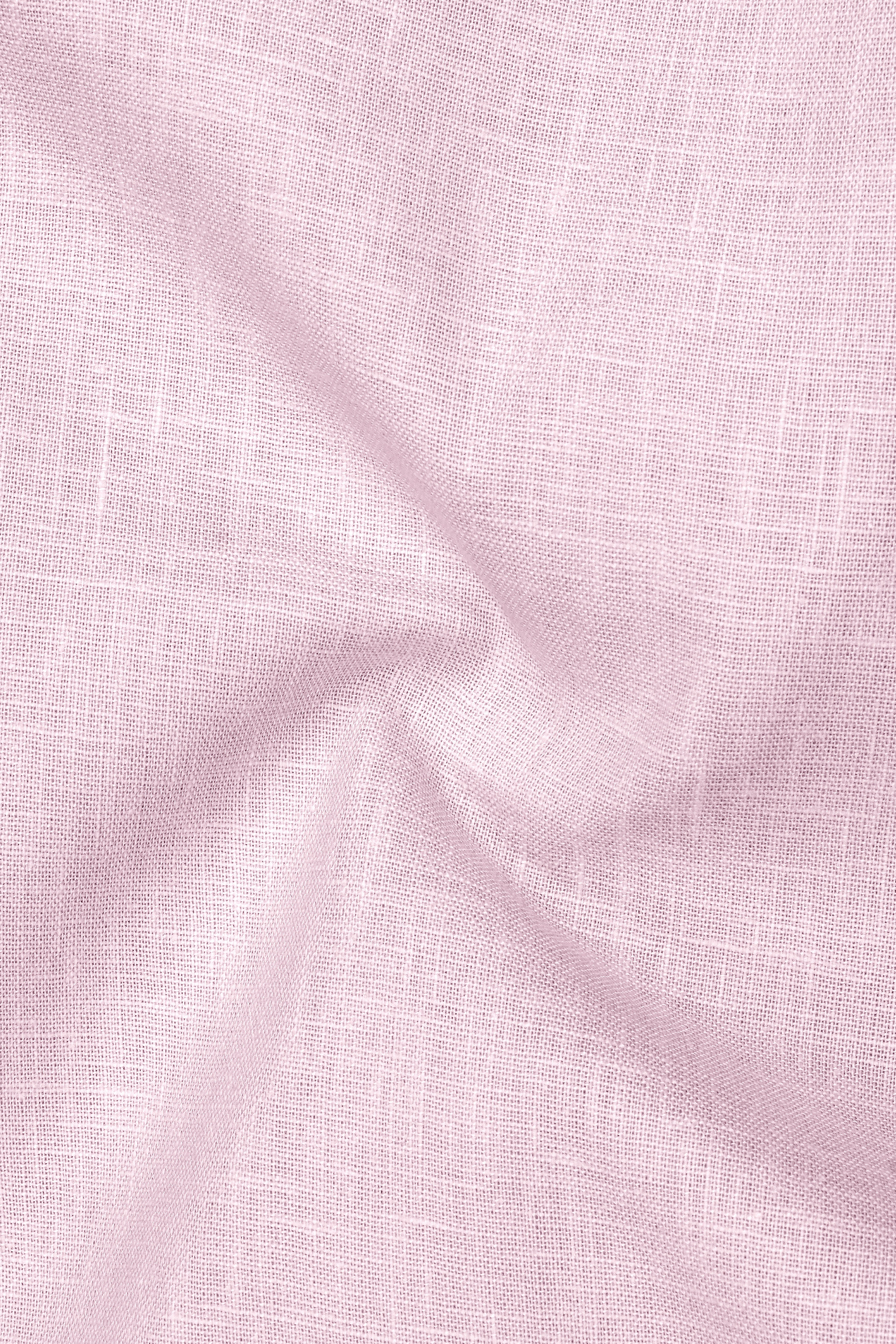Zenith-Maverick Pink Luxurious Linen Mandarin Dress Shirt