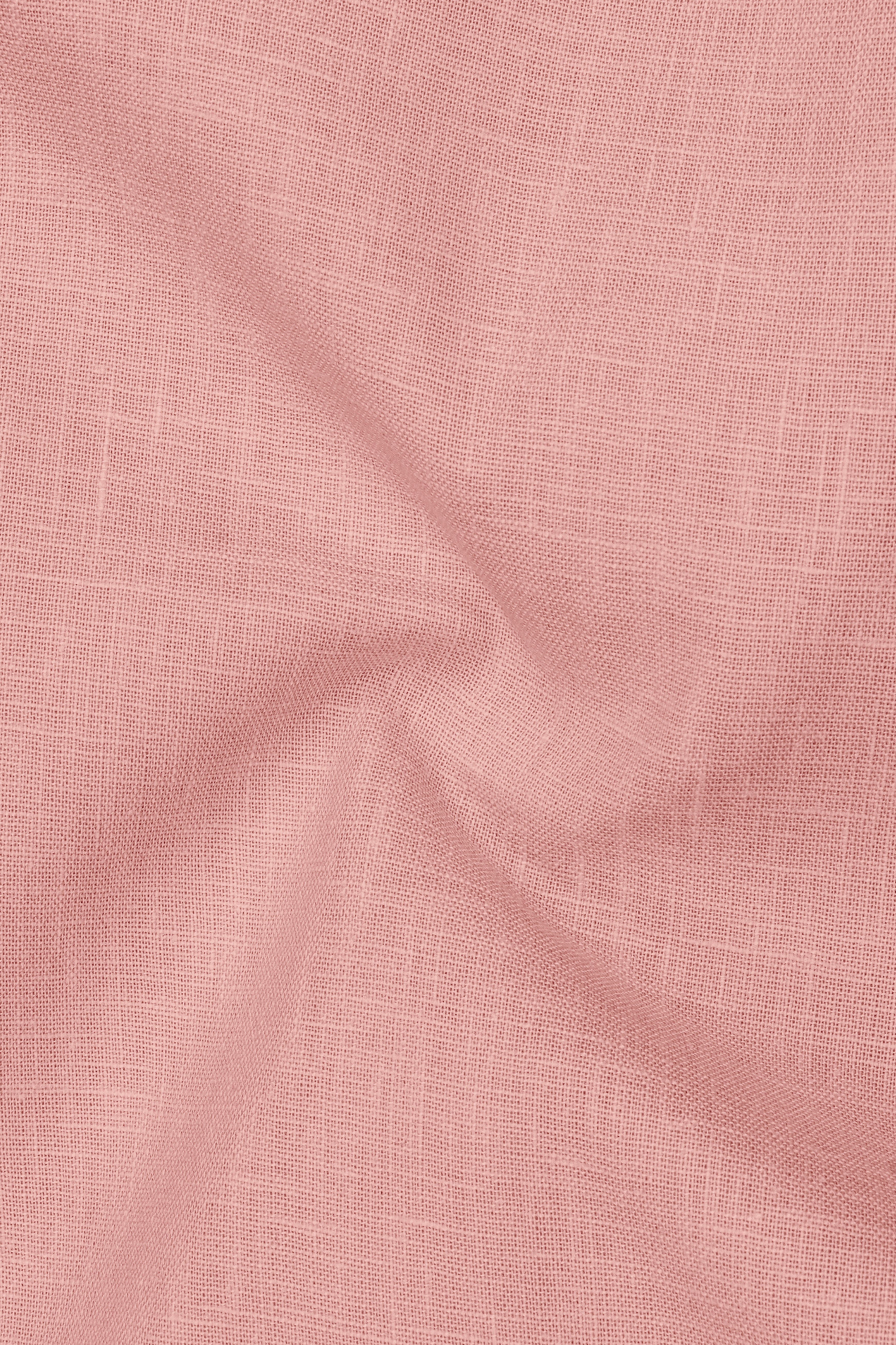 Apricot-Oriental Peach Luxurious Linen Mandarin Dress Shirt