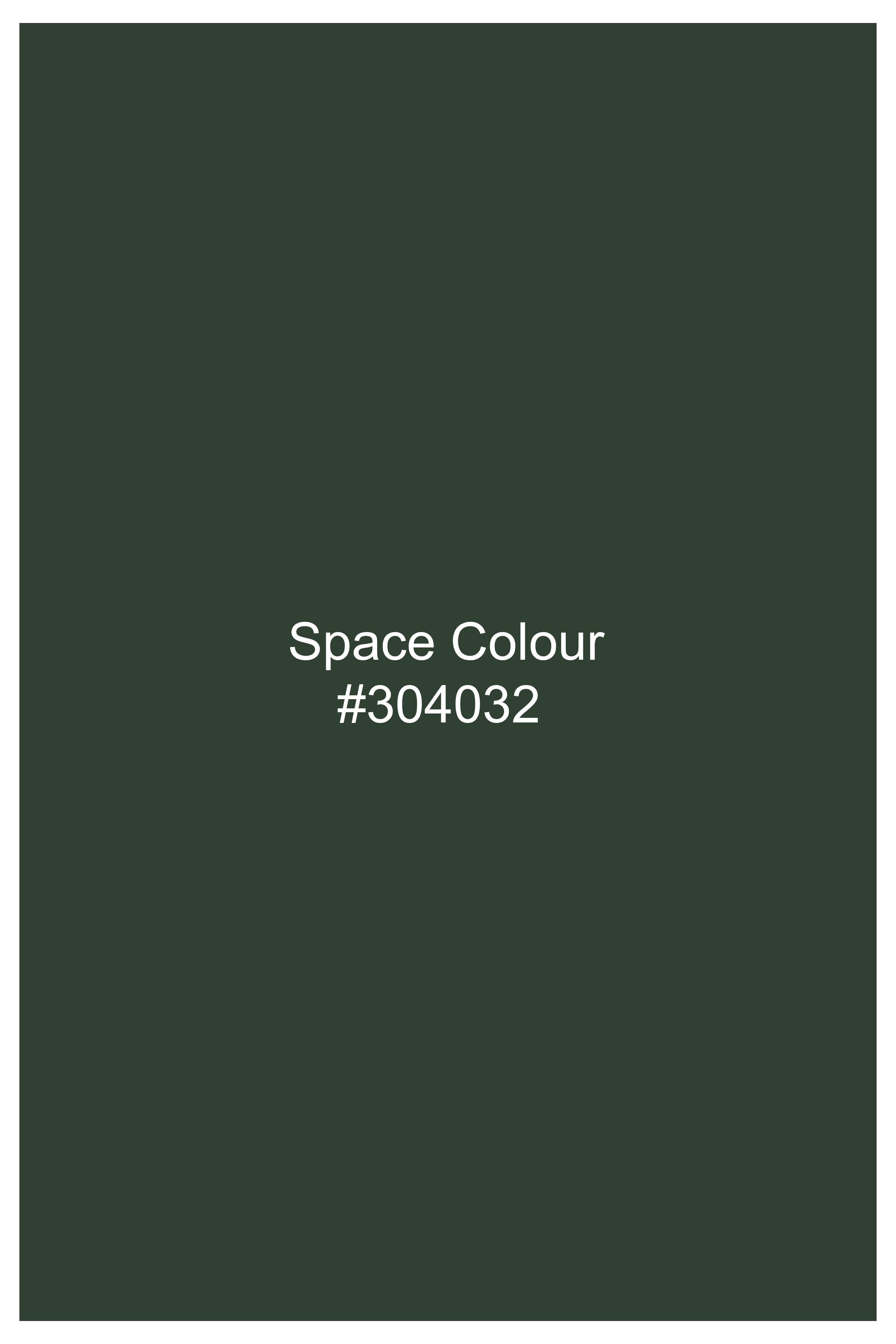 Orbit-Space Green Luxurious Linen Dress Shirt