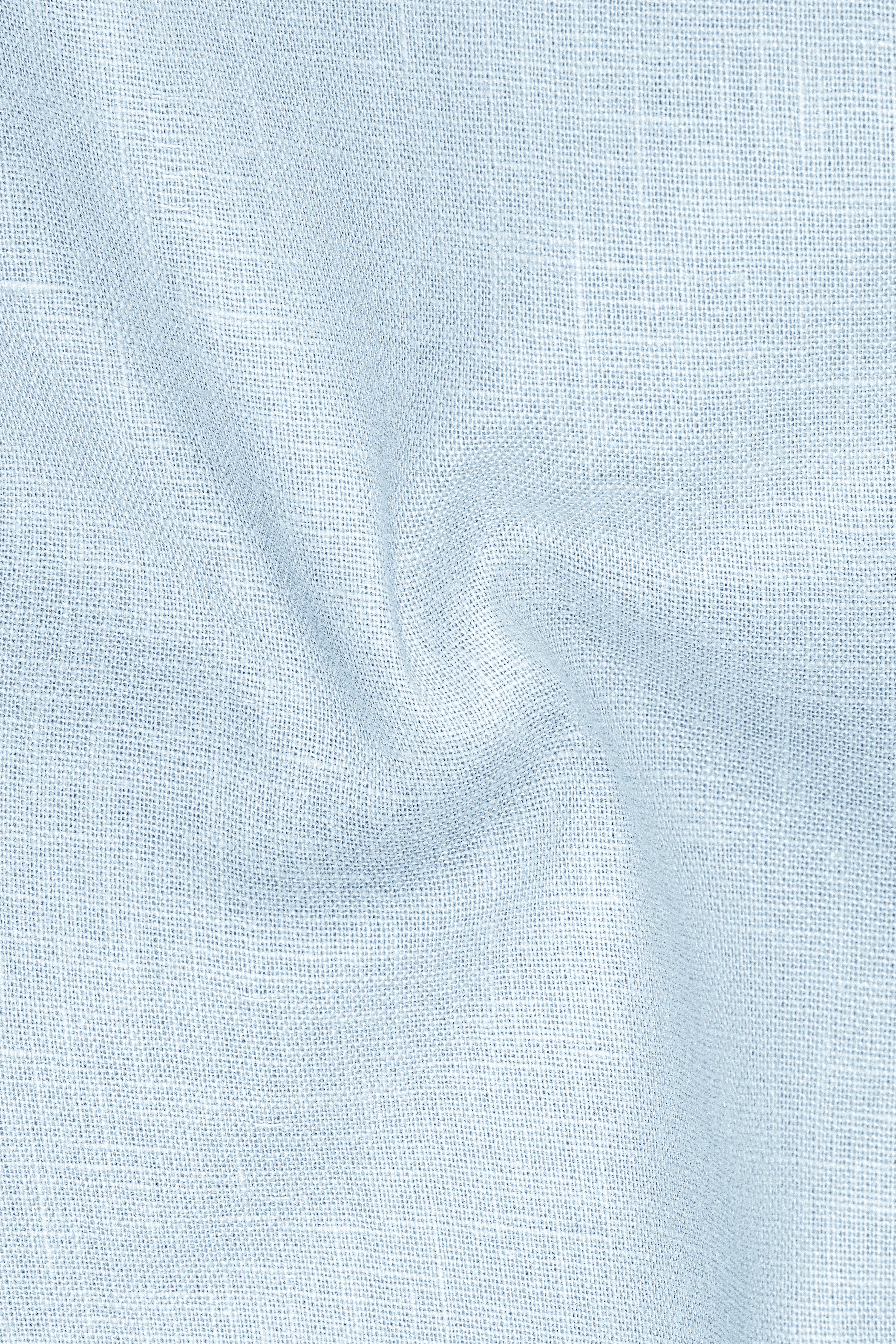 Ocean-Casper Blue Luxurious Linen Button Down Dress Shirt