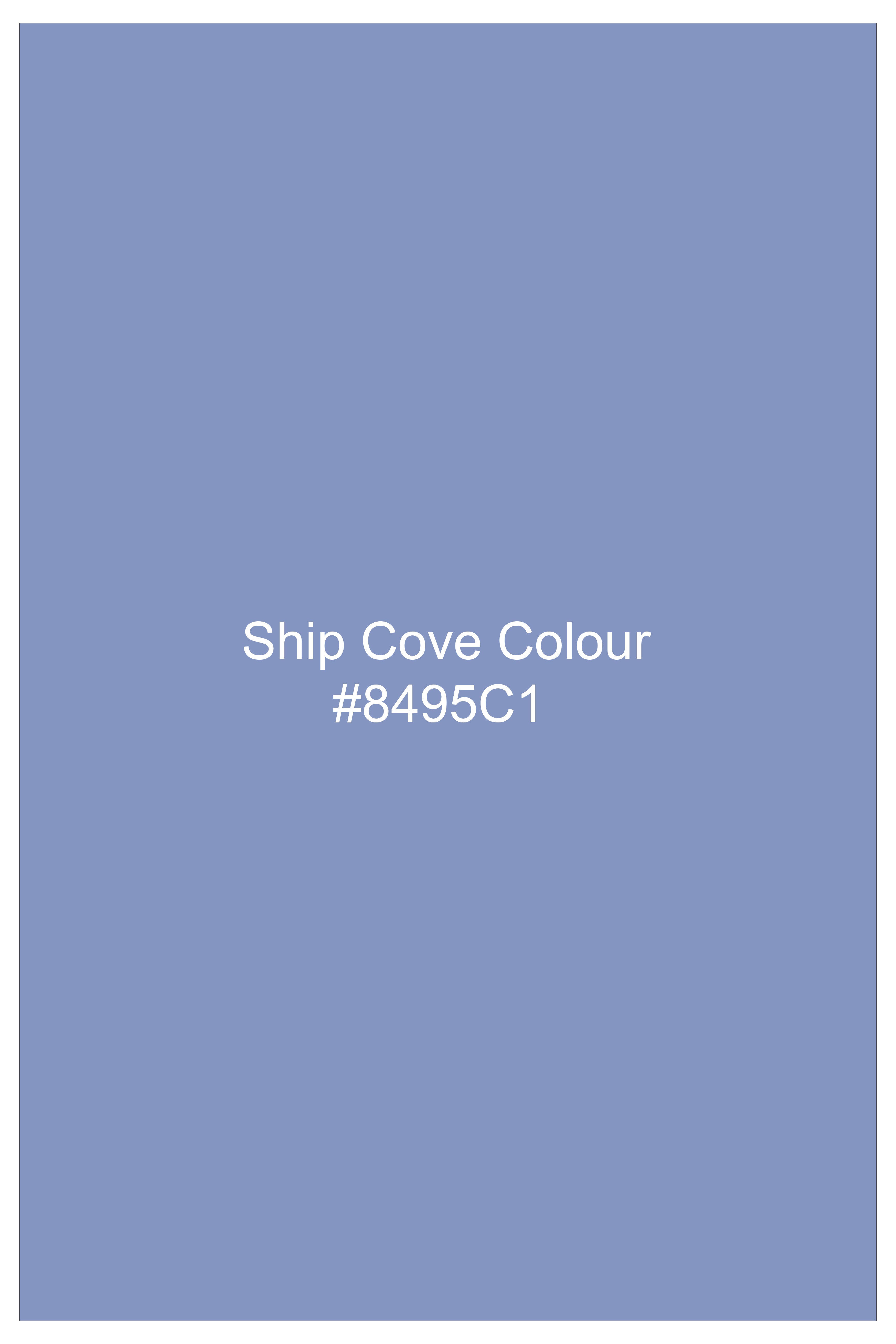 Drift-Ship Cove Blue Micro Abstract Printed Subtle Sheen Super Soft Premium Cotton Casual Shirt