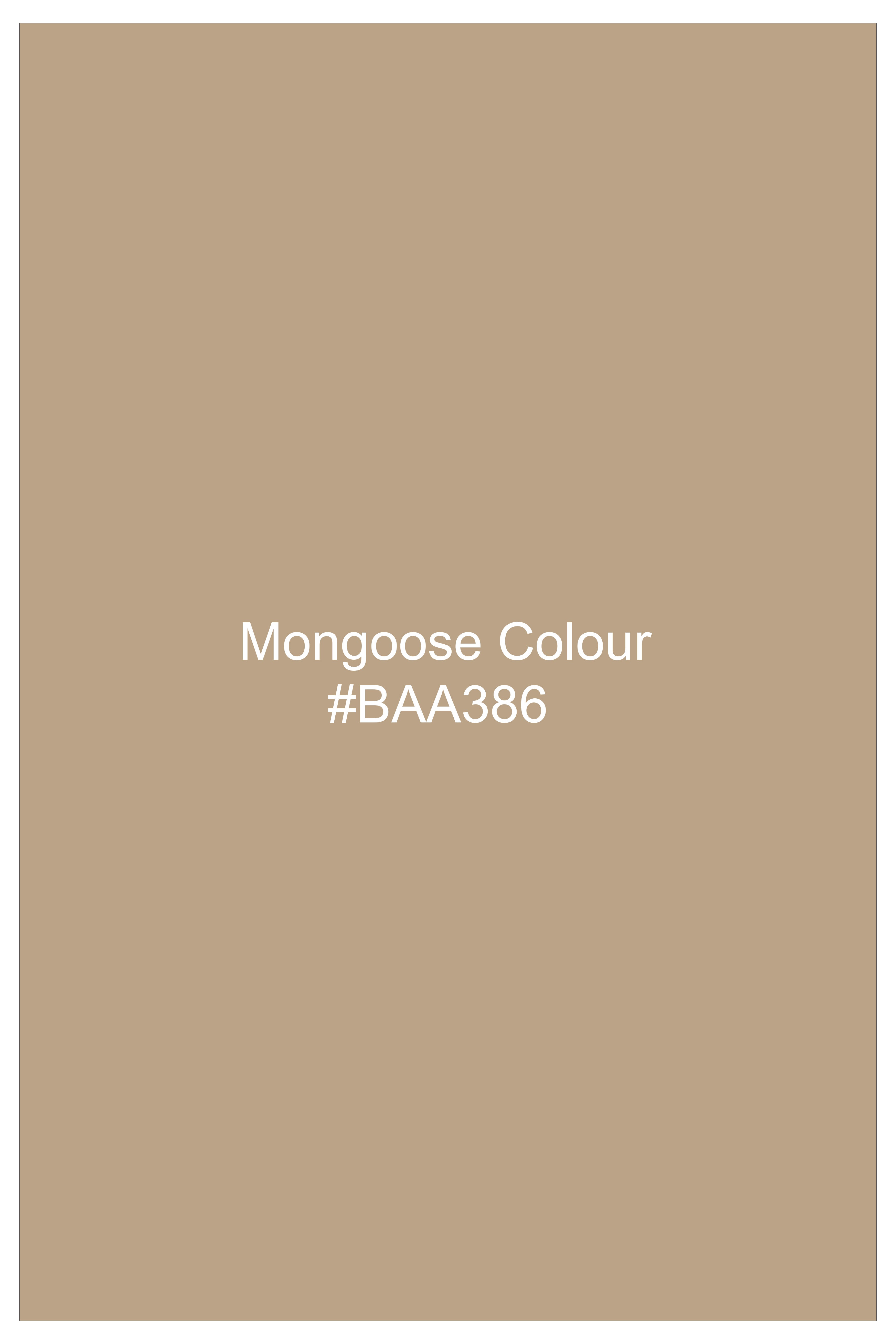 Rustique-Mongoose Brown Luxurious Linen Casual Shirt