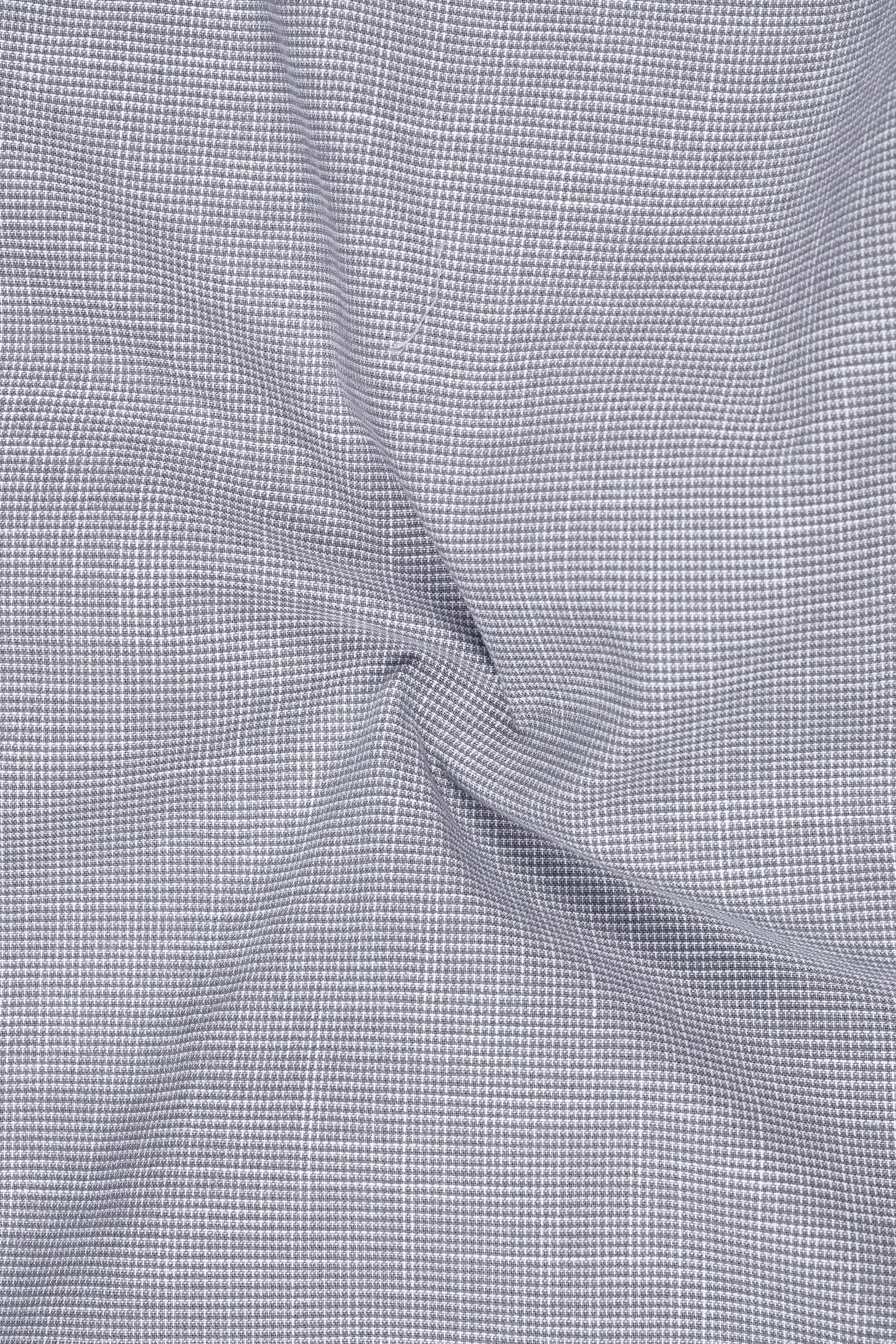 Gravitas-Chateau Gray Textured Super Soft Premium Cotton Casual Shirt