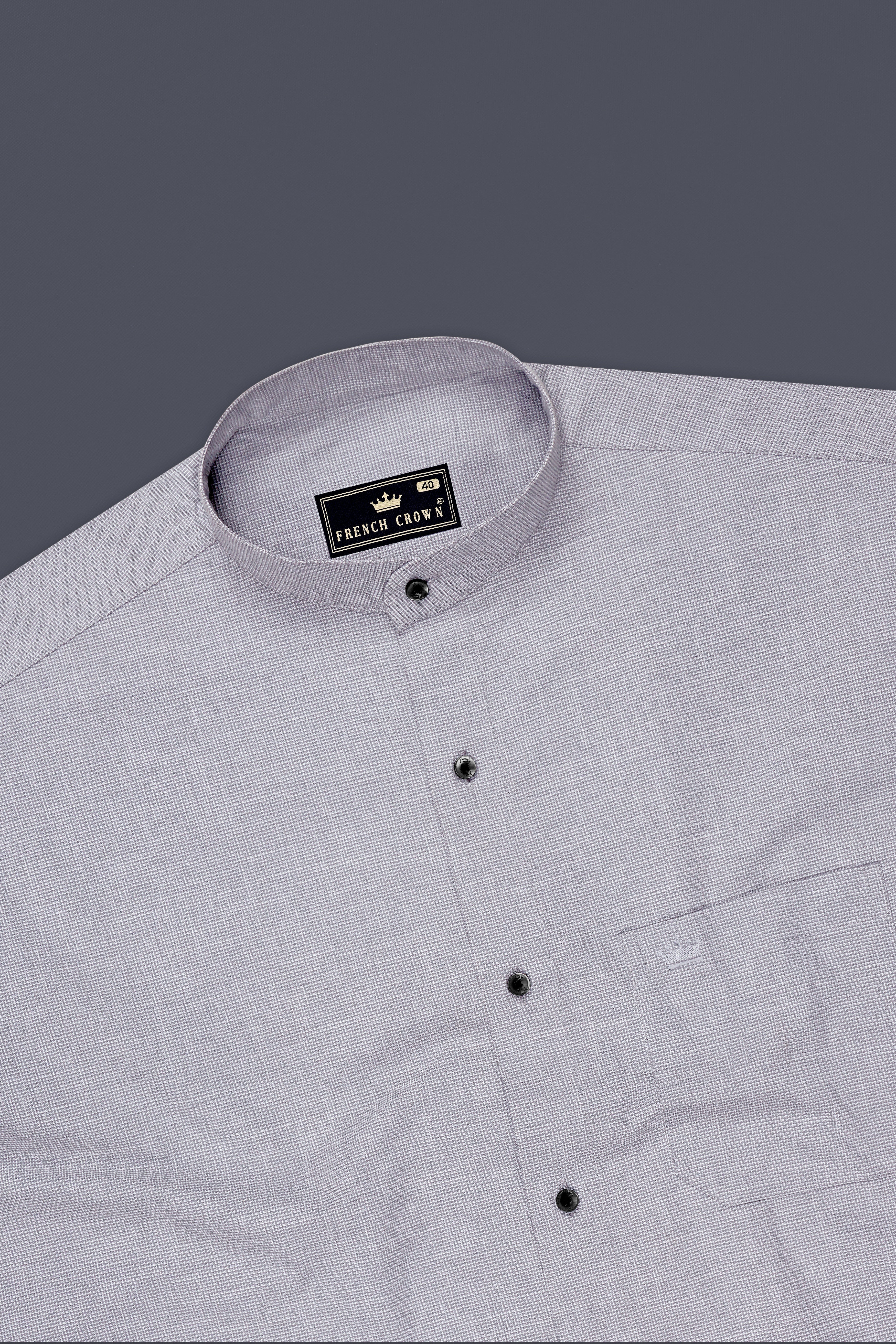 Gravitas-Chateau Gray Textured Super Soft Premium Cotton Casual Shirt