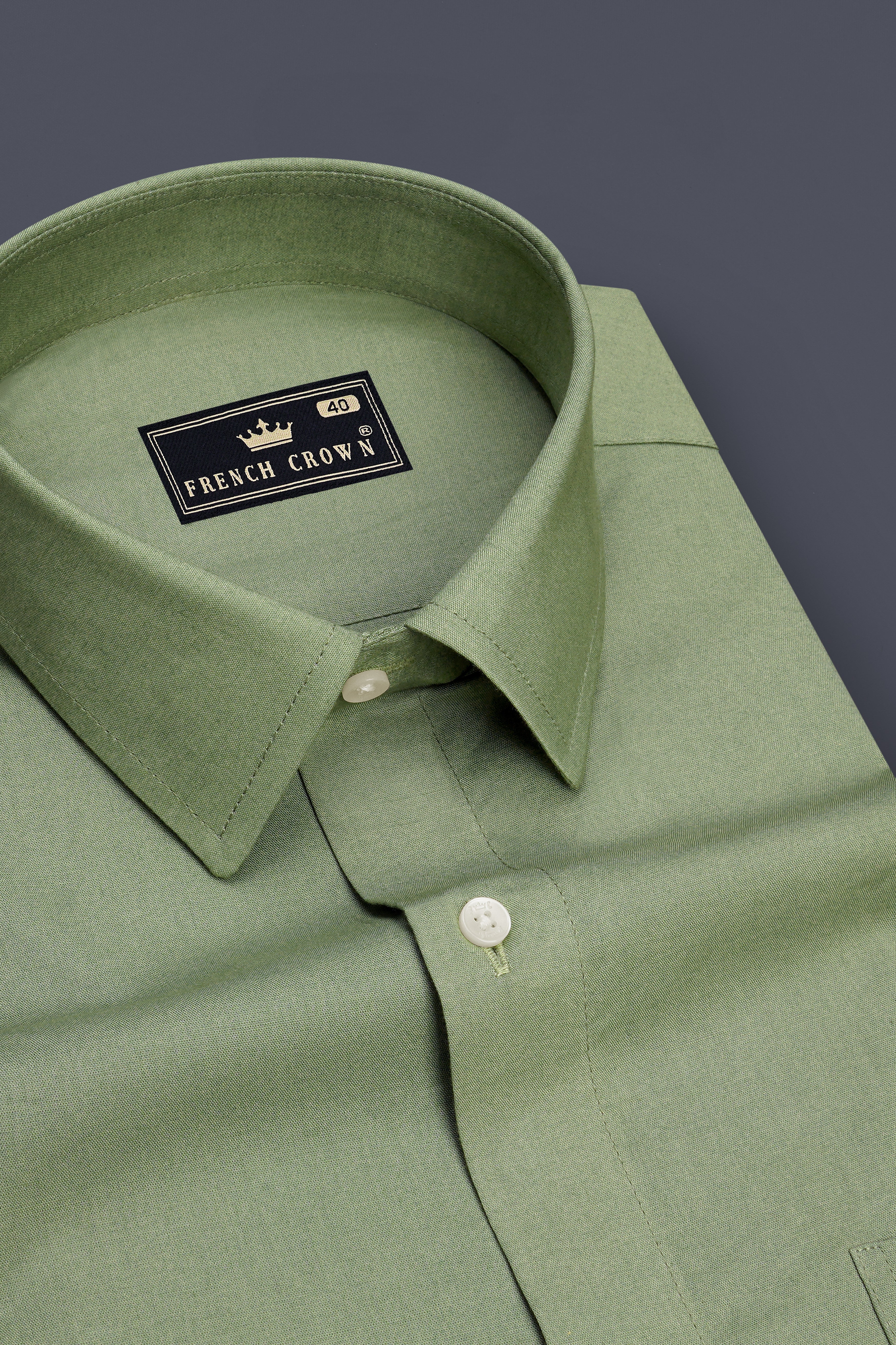 Verdant-Battleship Green Super Soft Premium Cotton Dress Shirt