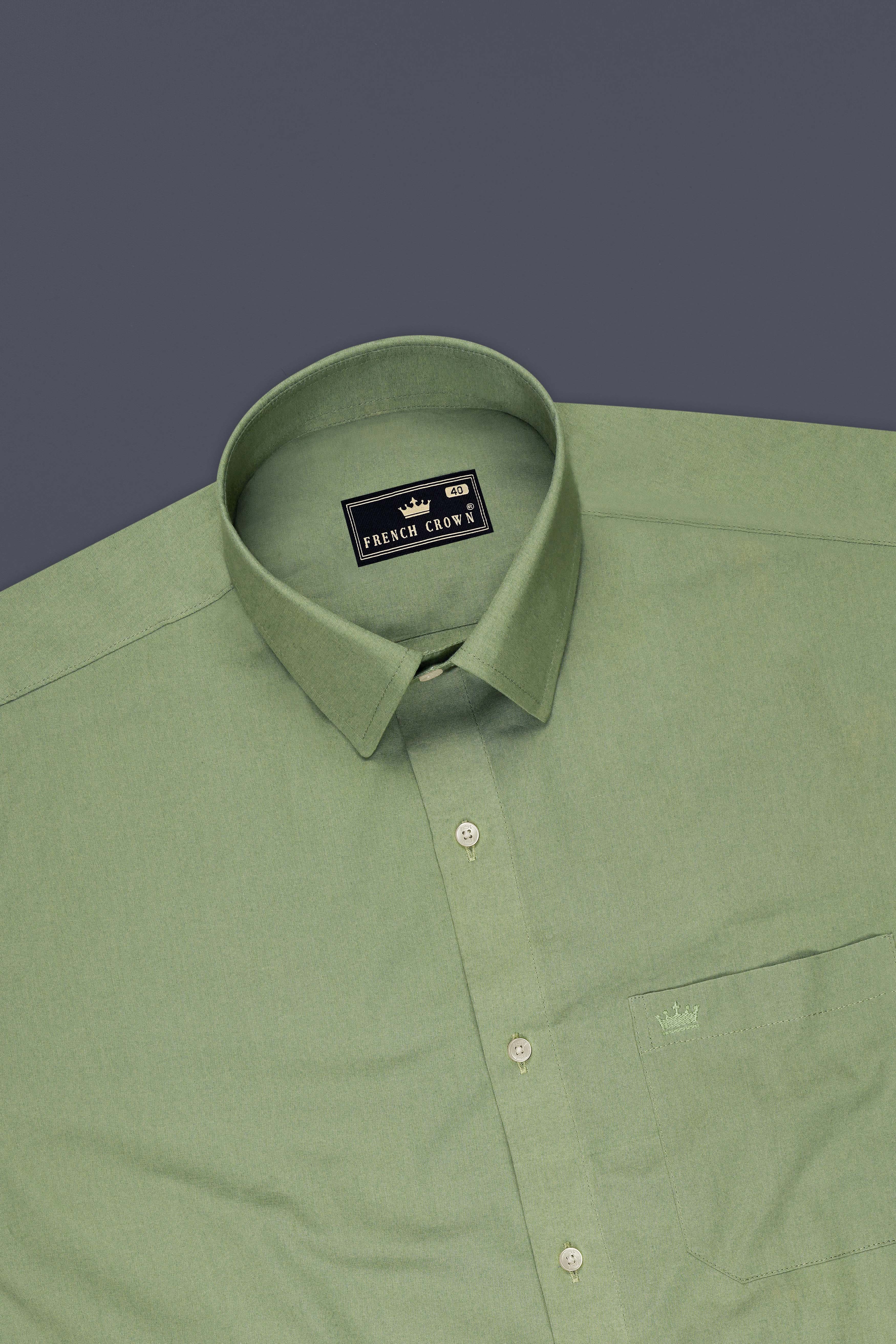 Verdant-Battleship Green Super Soft Premium Cotton Dress Shirt