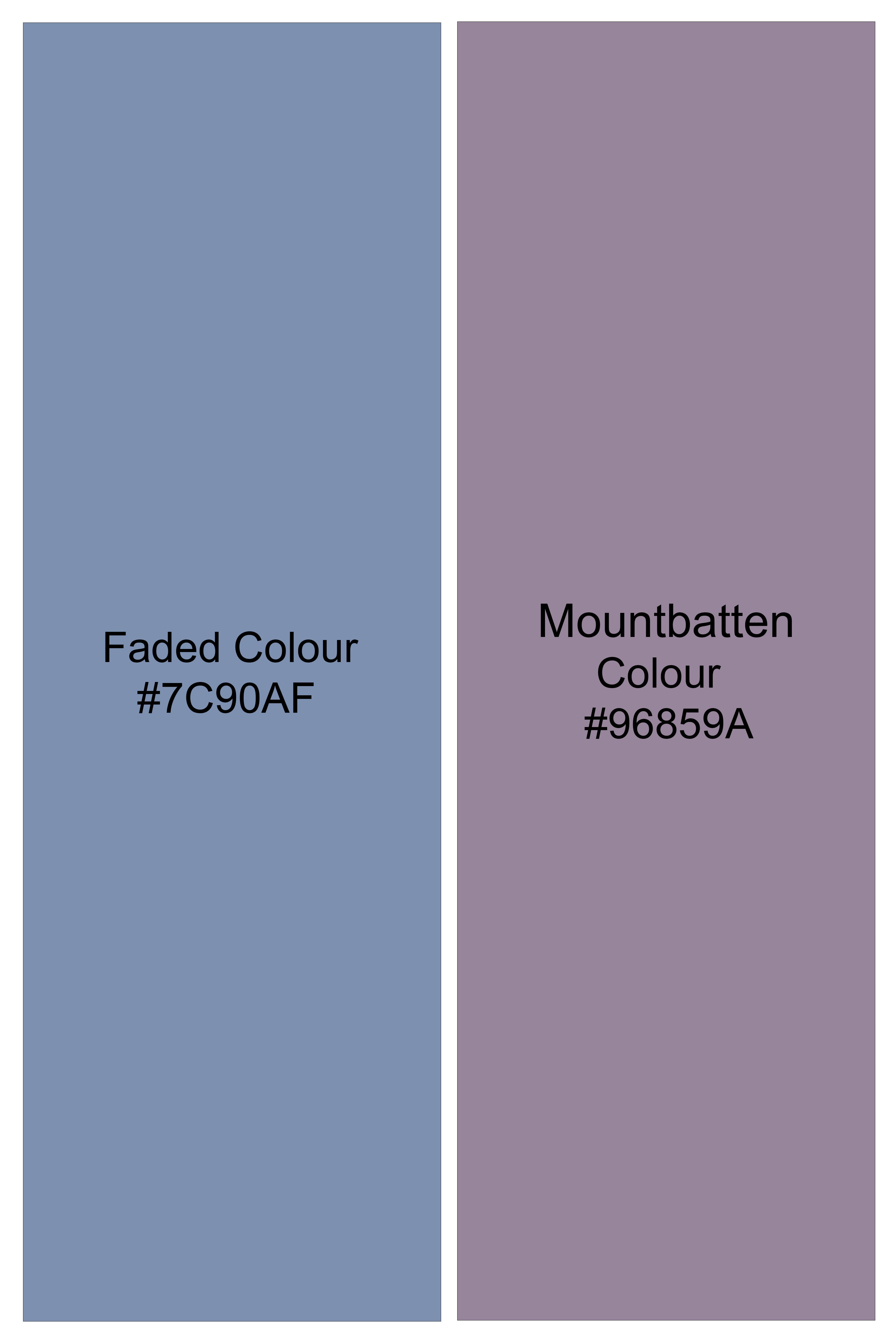 Aether-Mountbatten Pink And Faded Blue Striped Light Weight Super Soft Premium Cotton Casual Designer Shirt
