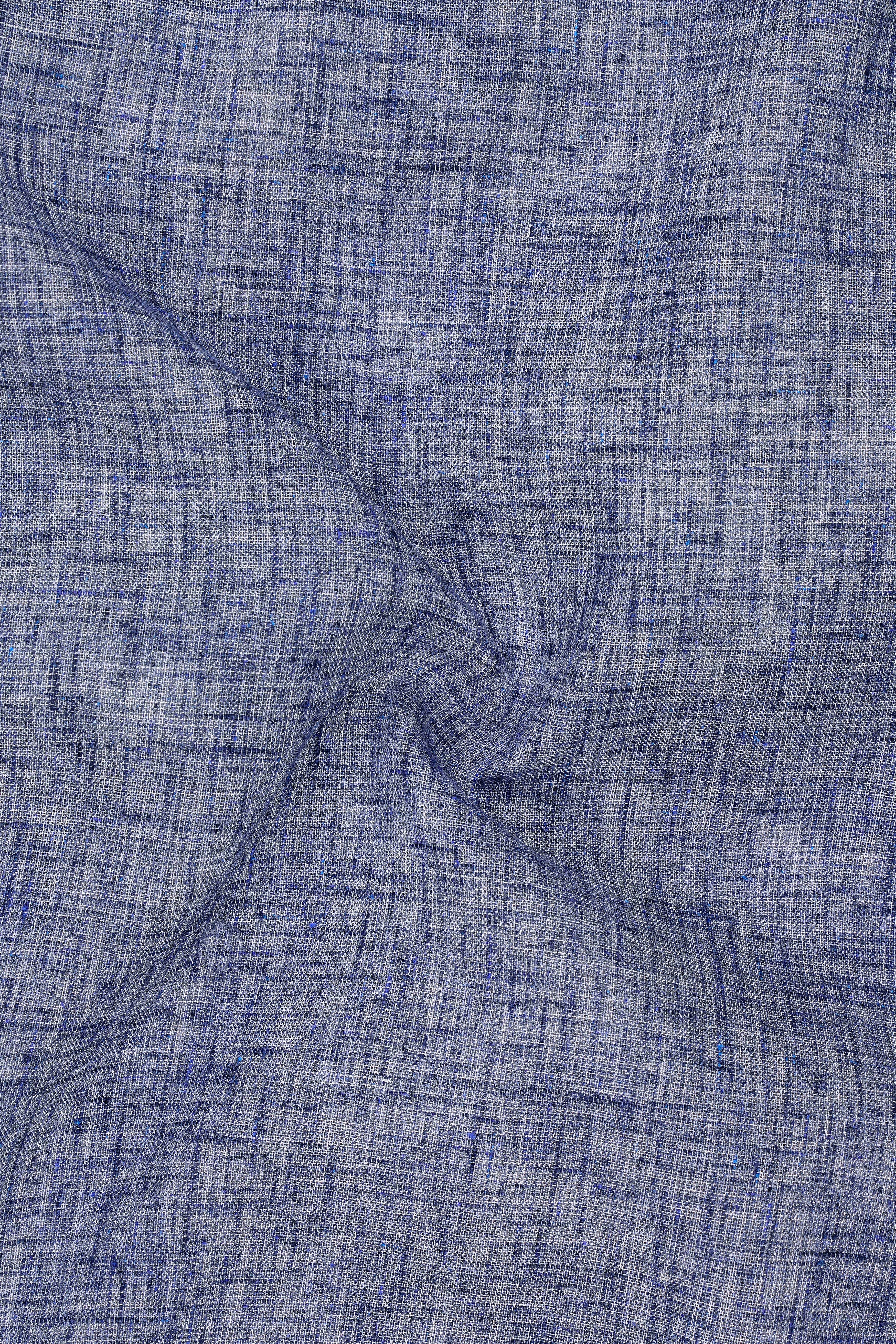 Velric-Regent Gray Textured Luxurious Linen Designer Casual Shirt