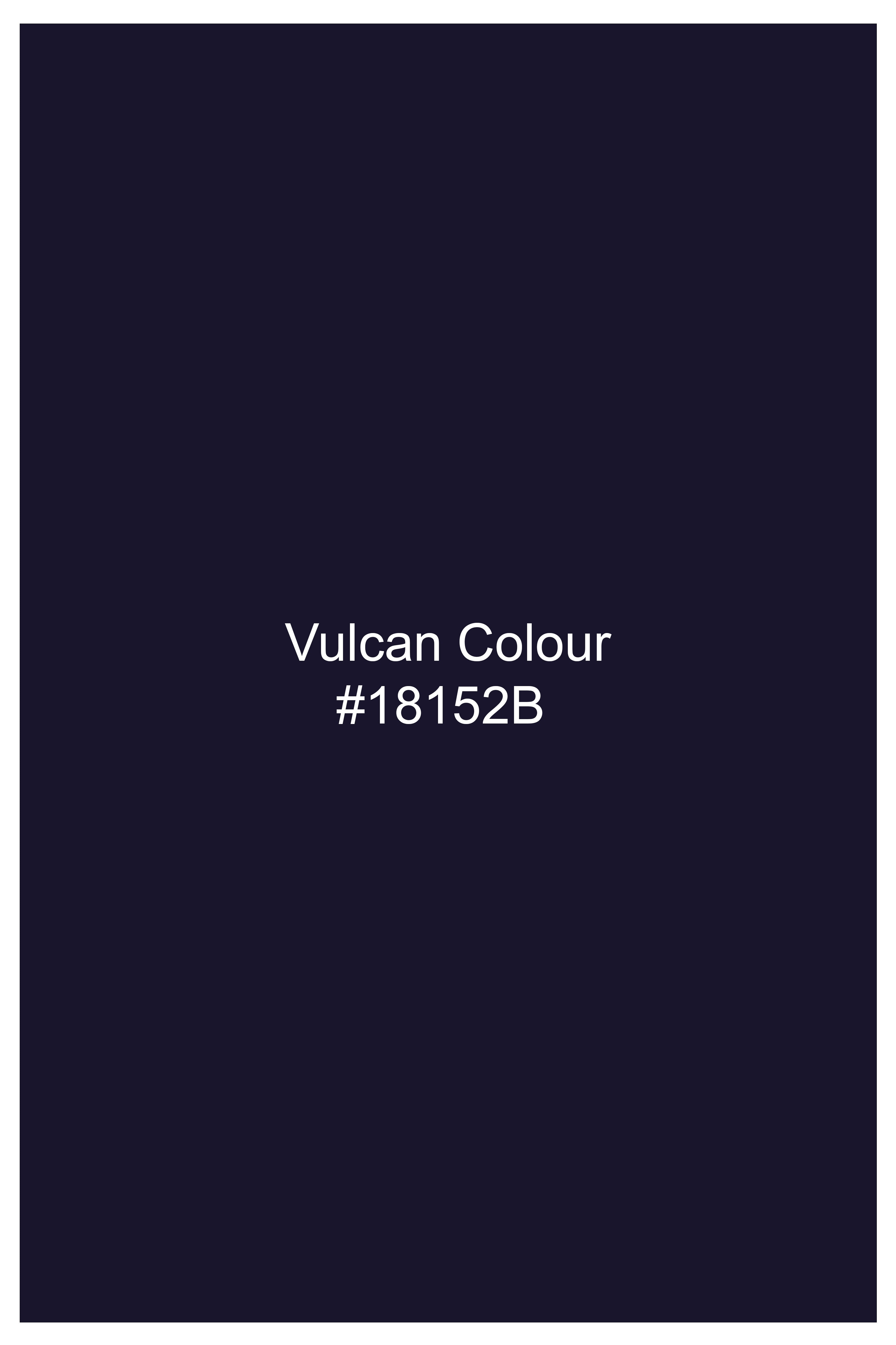 Orvian-Vulcan Blue Striped Dobby Textured Premium Giza Cotton Dress Shirt