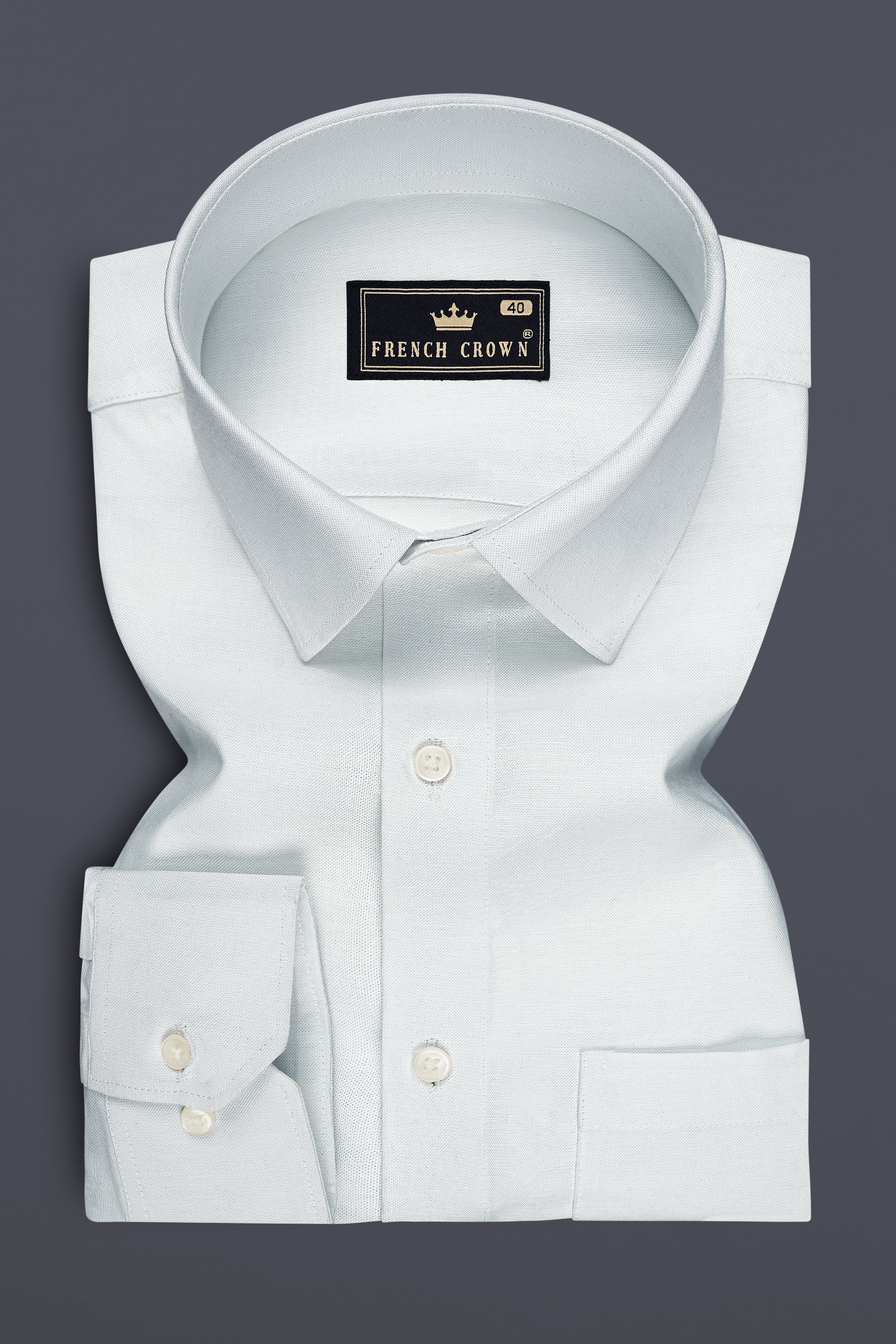 Aeris-Pale Mint Green Oxford Premium Cotton Dress Shirt
