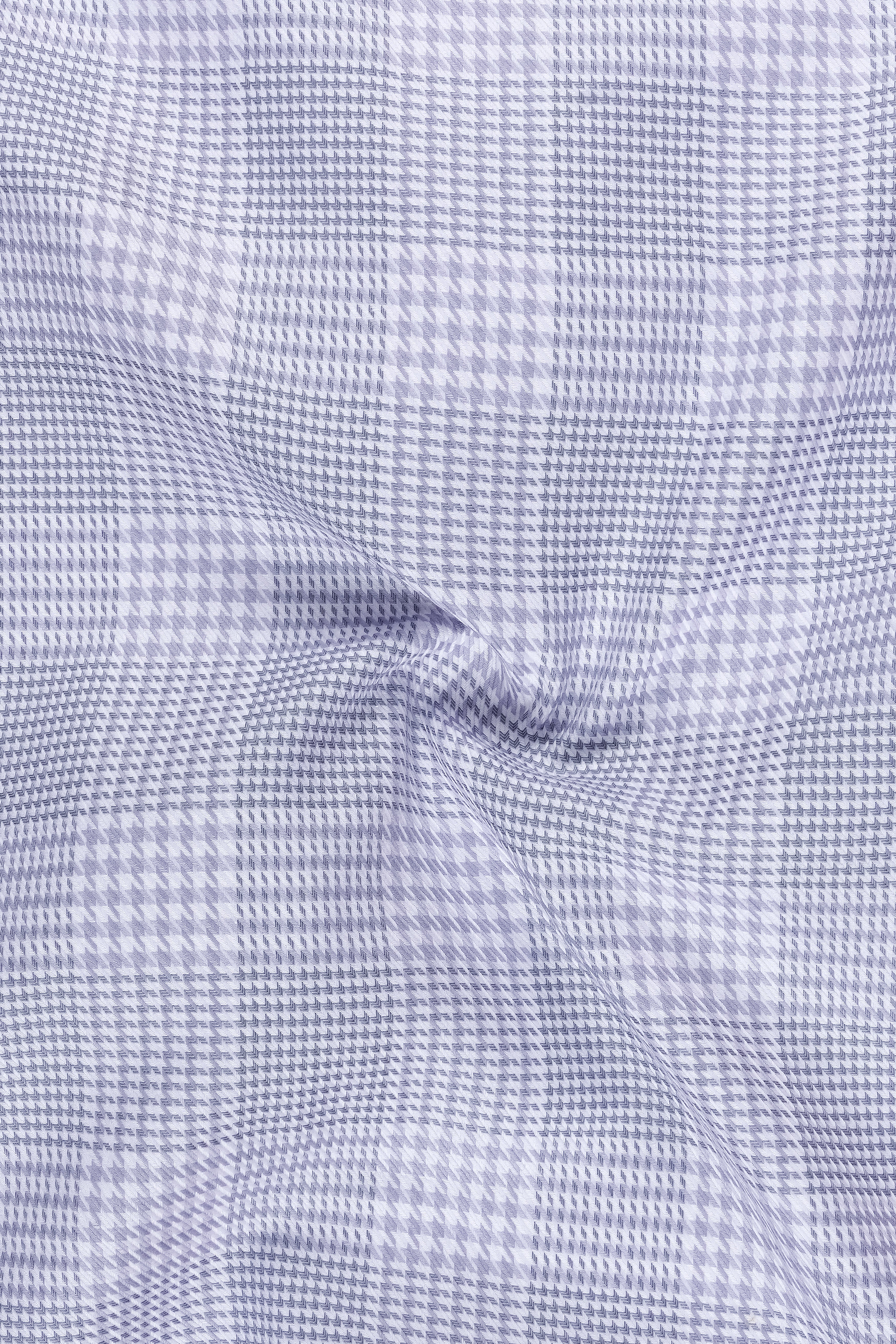 Haven-Periwinkle Gray Plaid Dobby Premium Giza Cotton Dress Shirt