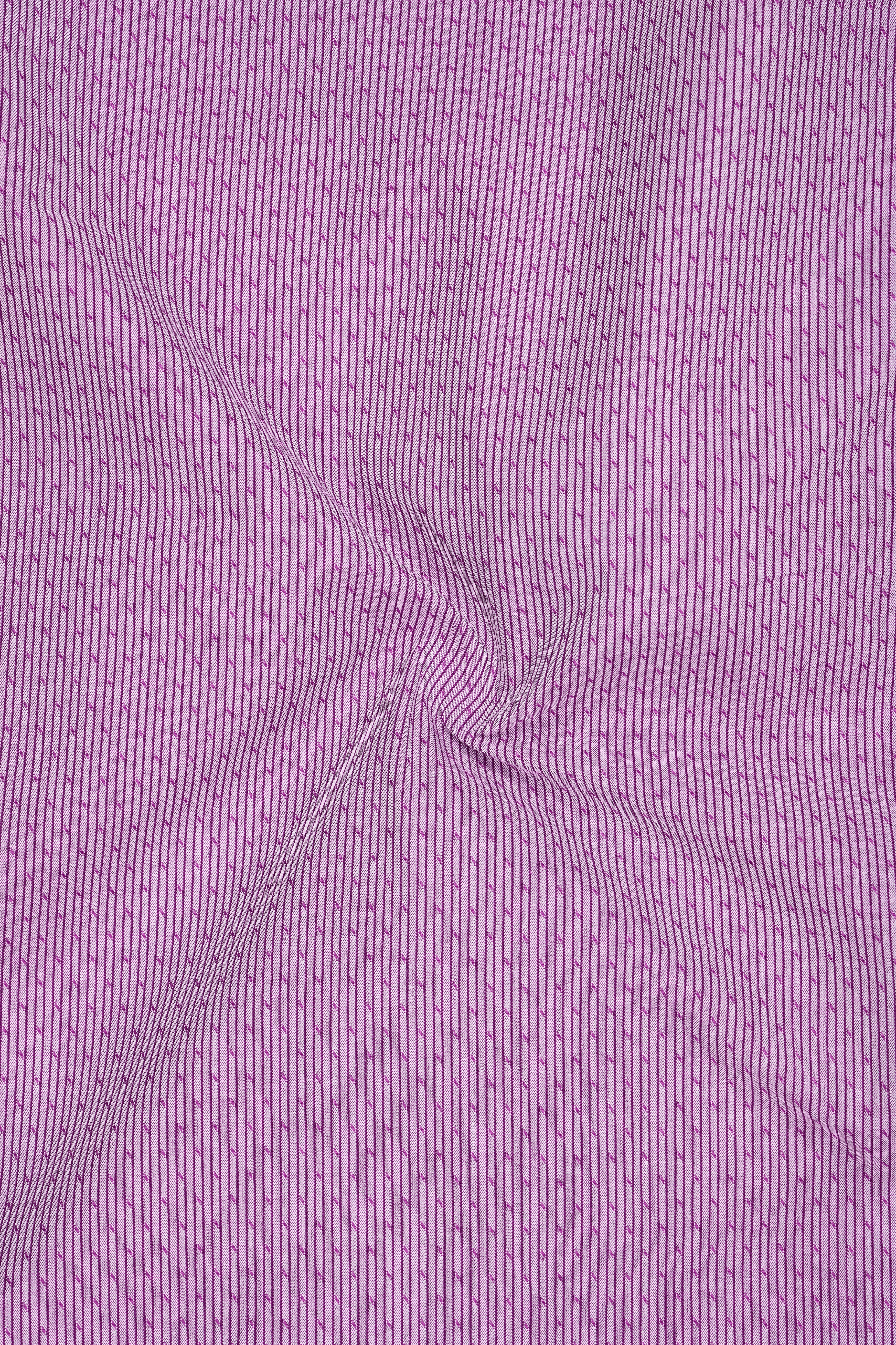 Flair-Fandango Pink Printed Dobby Premium Giza Cotton Dress Shirt