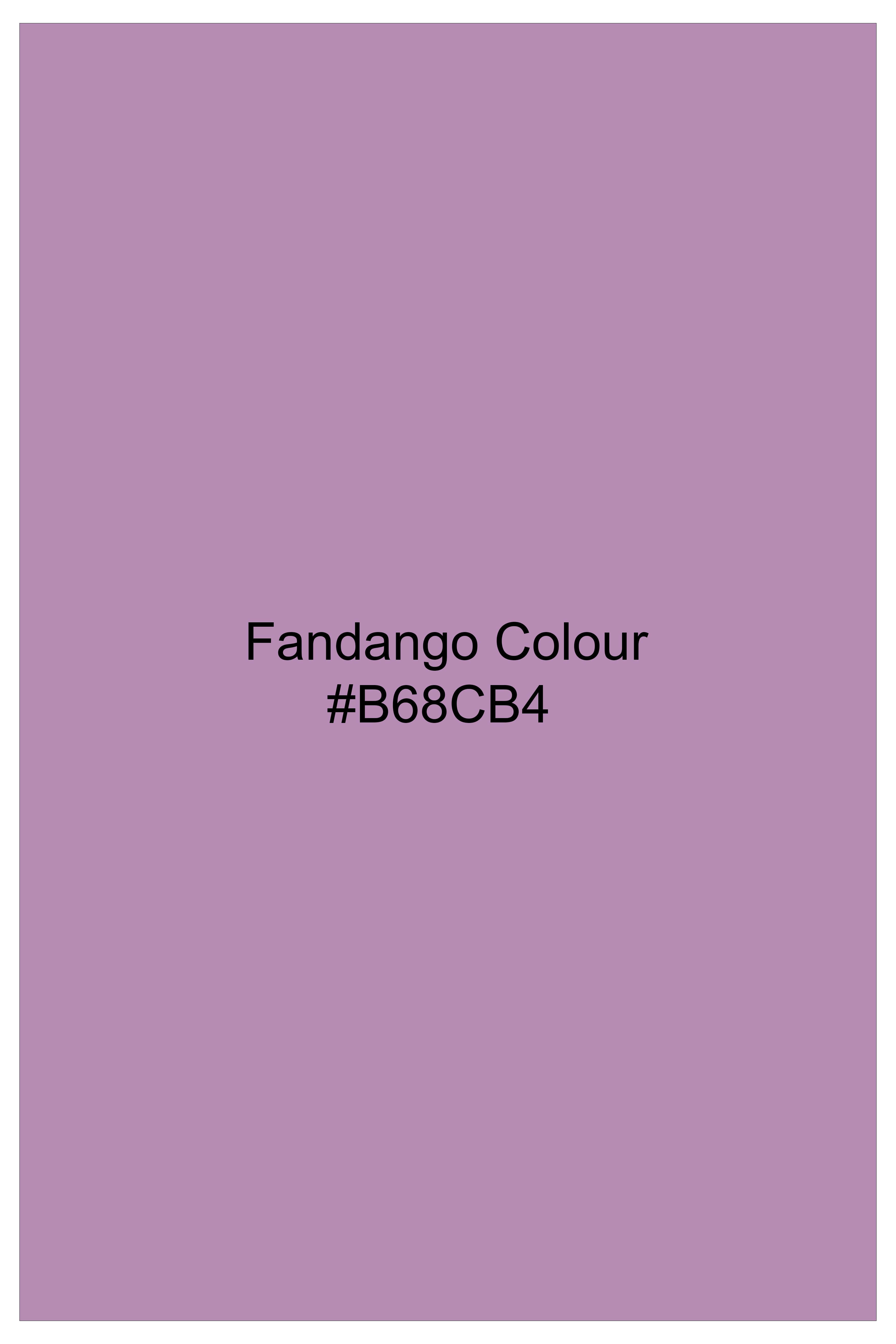 Flair-Fandango Pink Printed Dobby Premium Giza Cotton Dress Shirt