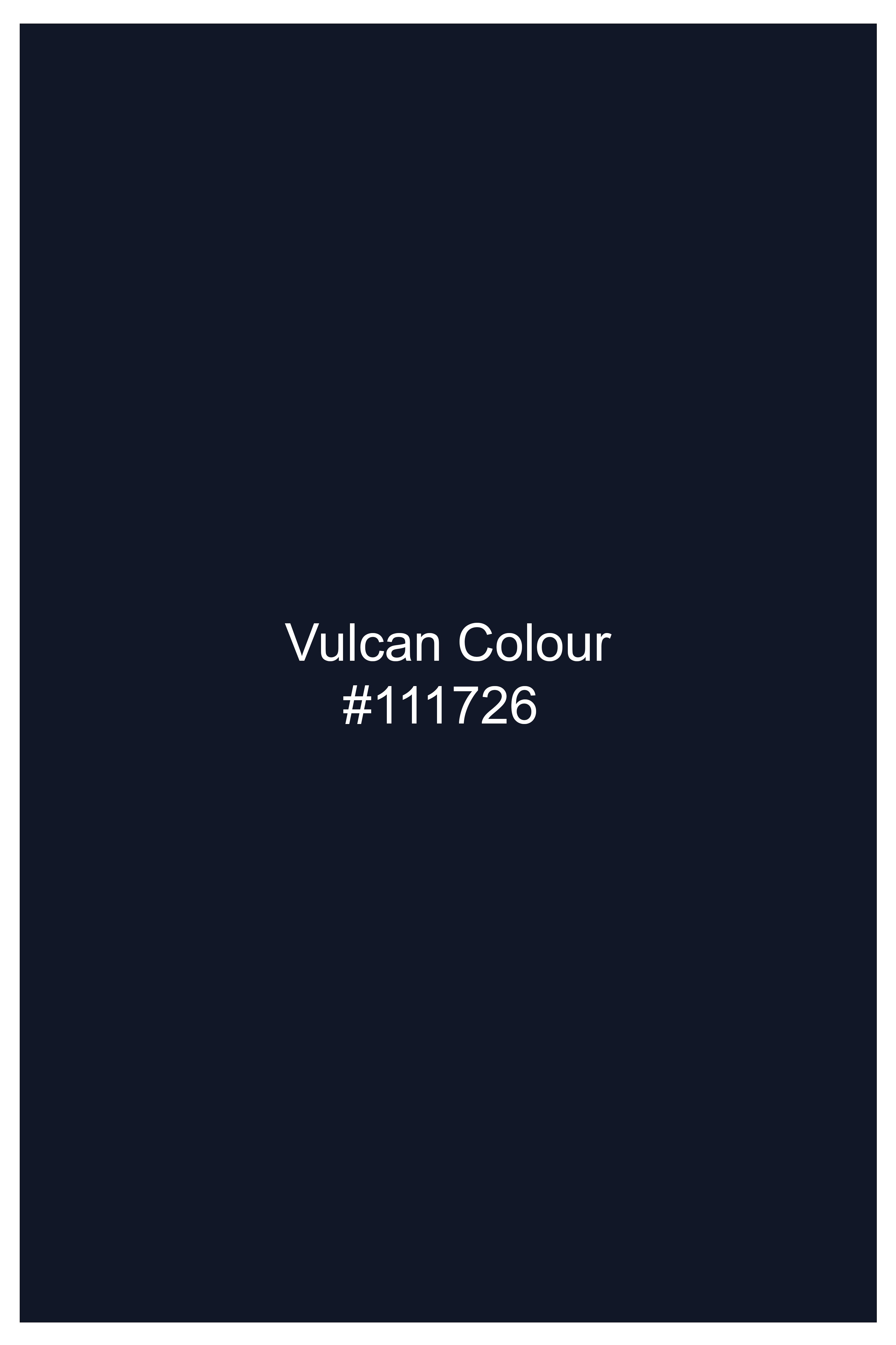 Boreal-Vulcan Blue Luxurious Linen Dress Shirt