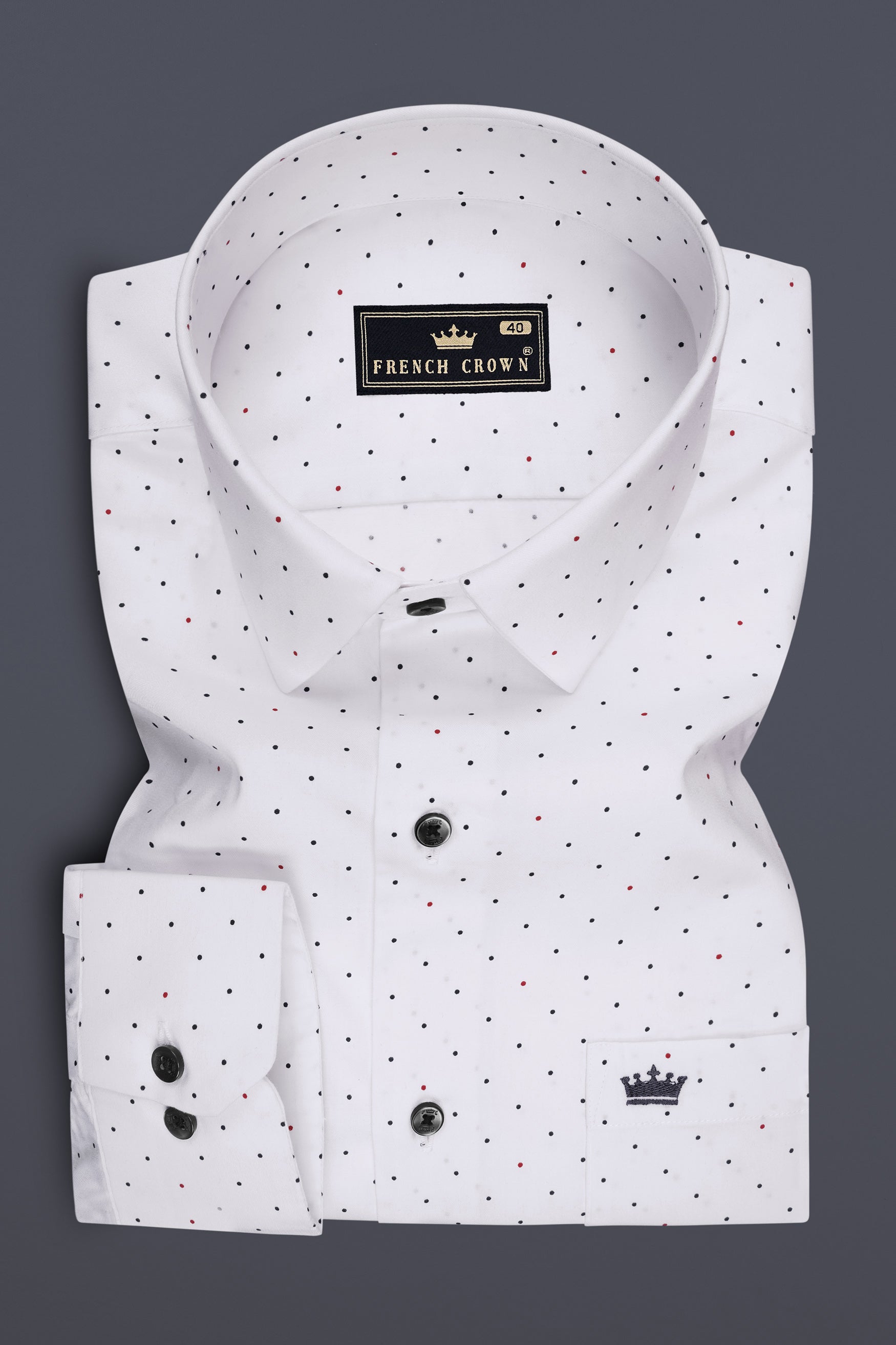Blanc-Bright White Printed Subtle Sheen Super Soft Premium Cotton Dress Shirt