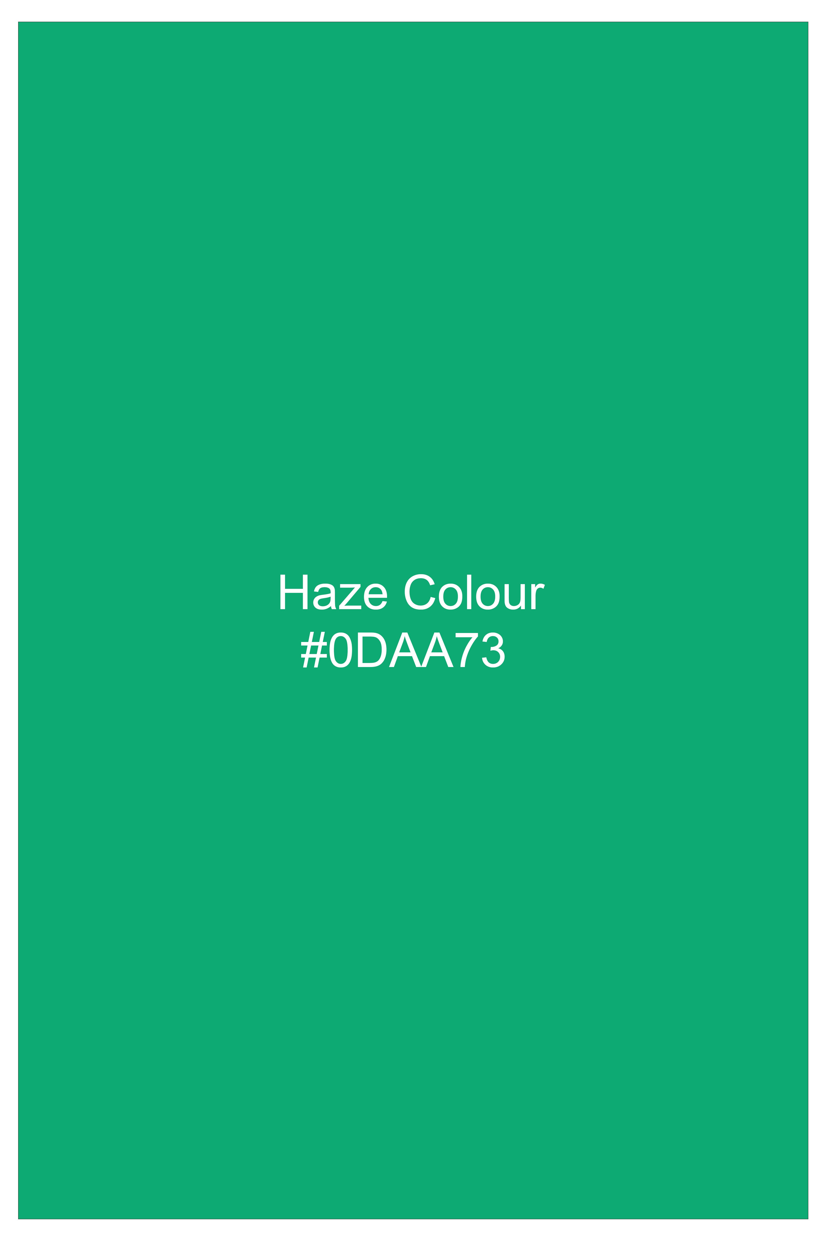 Olivine-Haze Green Luxurious Linen Designer Casual Shirt