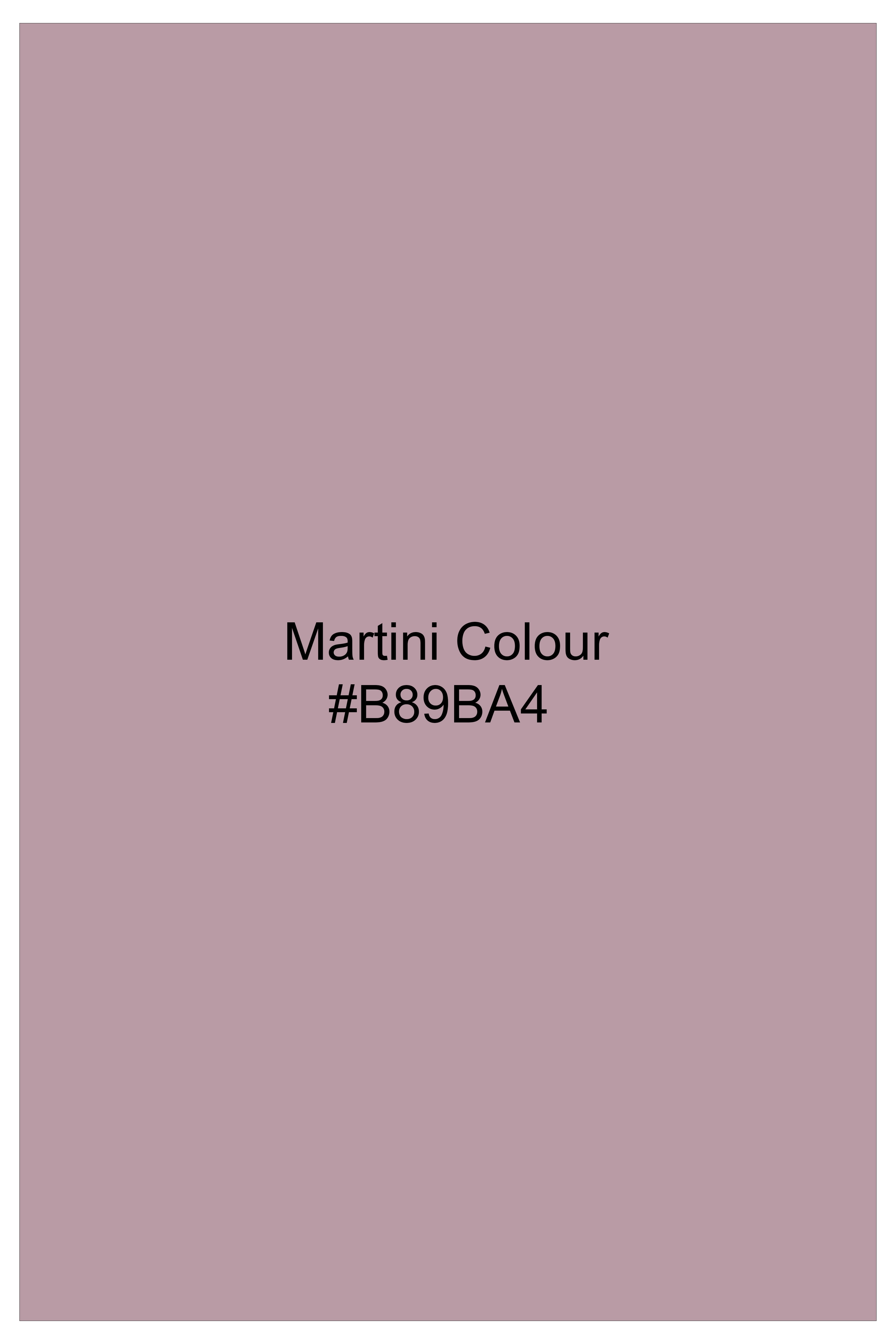 Merlot-Martini Maroon Dobby Textured Premium Giza Cotton Dress Shirt