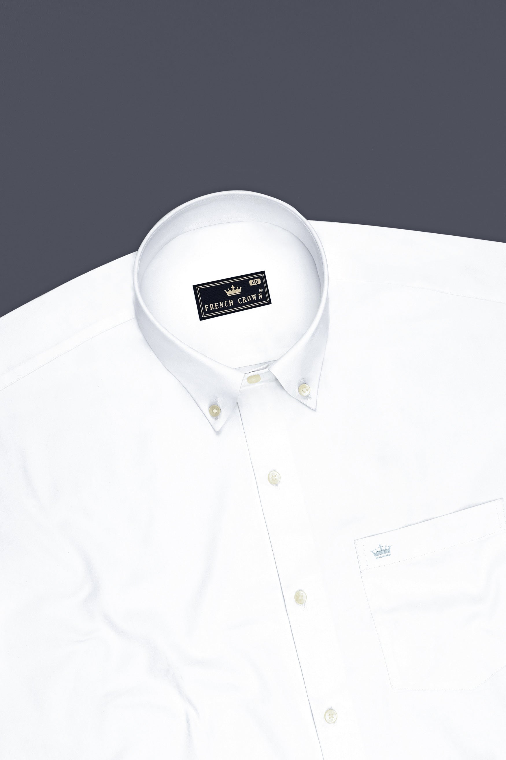 Lumina-Bright White Subtle Sheen Super Soft Premium Cotton Button Down Dress Shirt