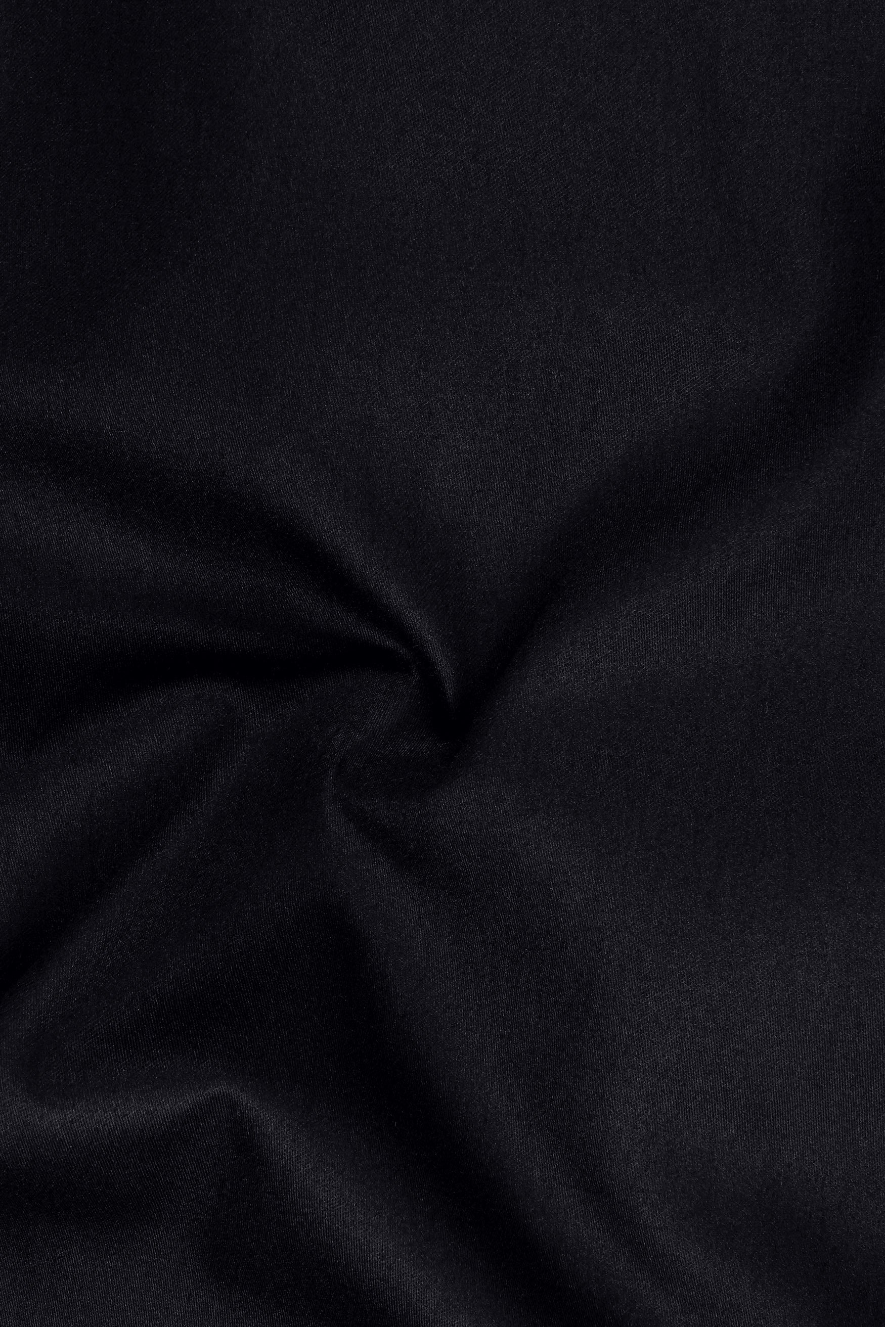 Noir-Jade Black Subtle Sheen Super Soft Premium Cotton Dress Shirt