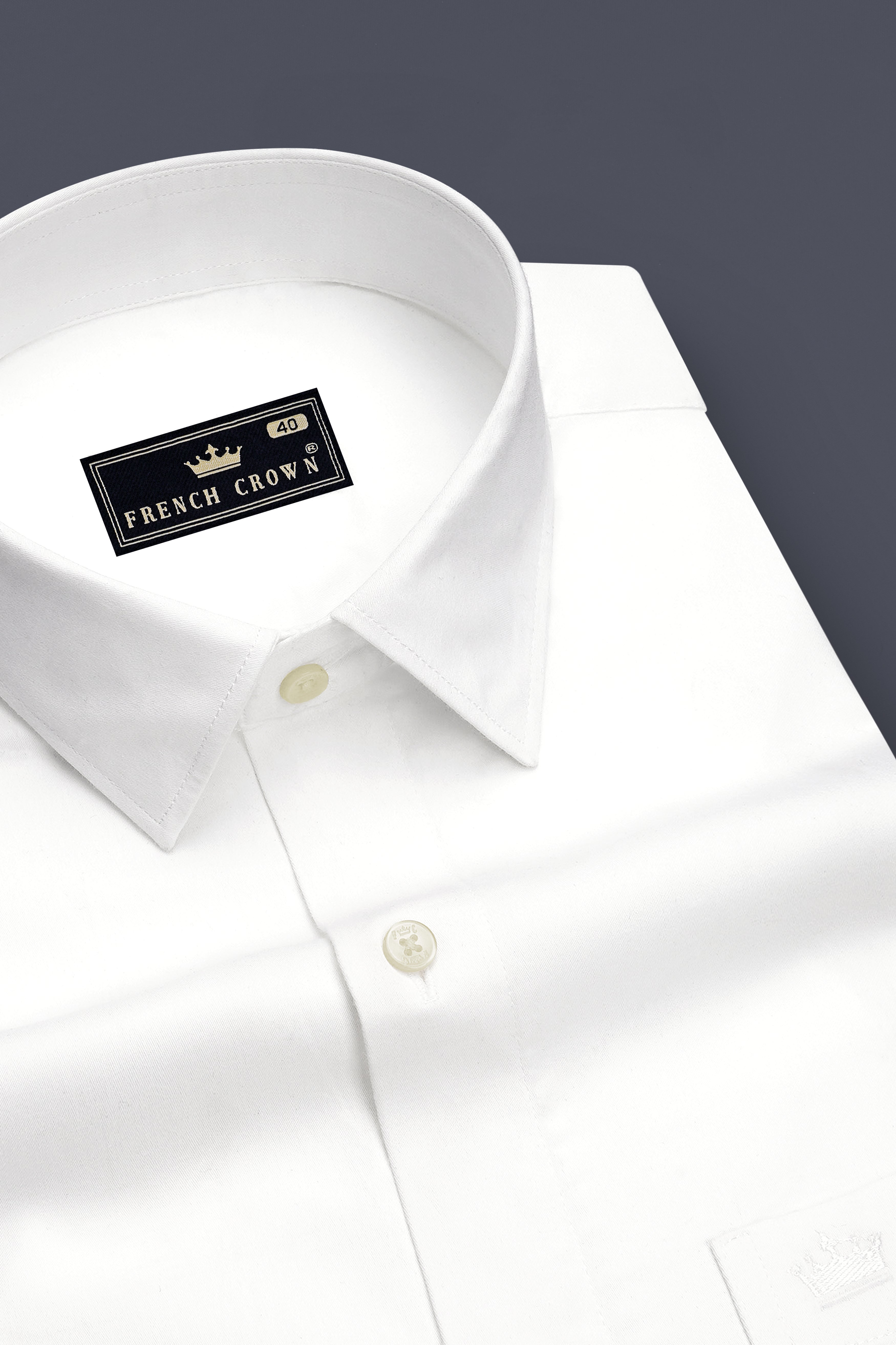 Alba-Bright White Printed Subtle Sheen Super Soft Premium Cotton Designer Casual Shirt