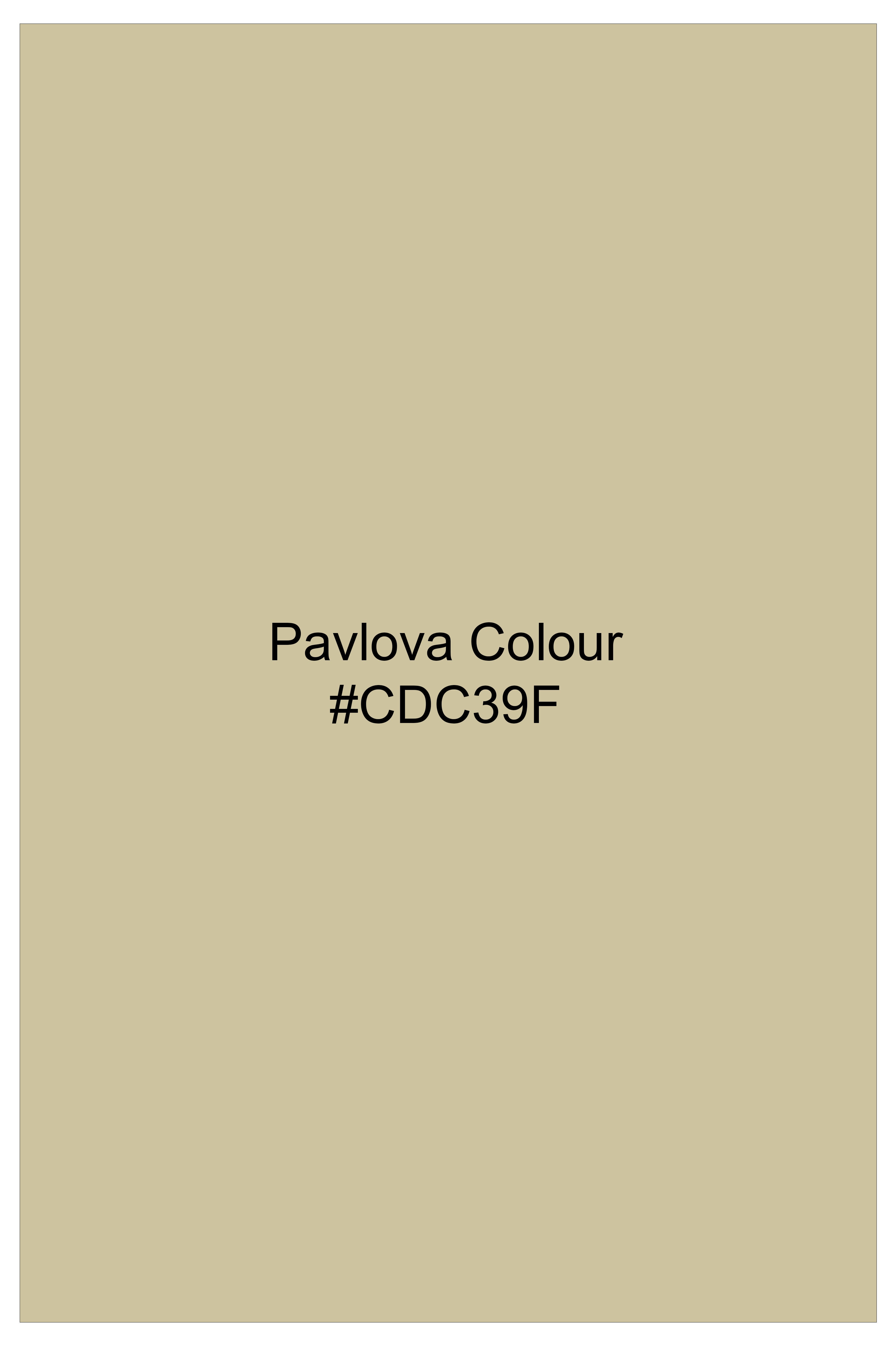 Saffron-Pavlova Yellow Dobby Textured Premium Giza Cotton White Cuff Collar Dress Shirt