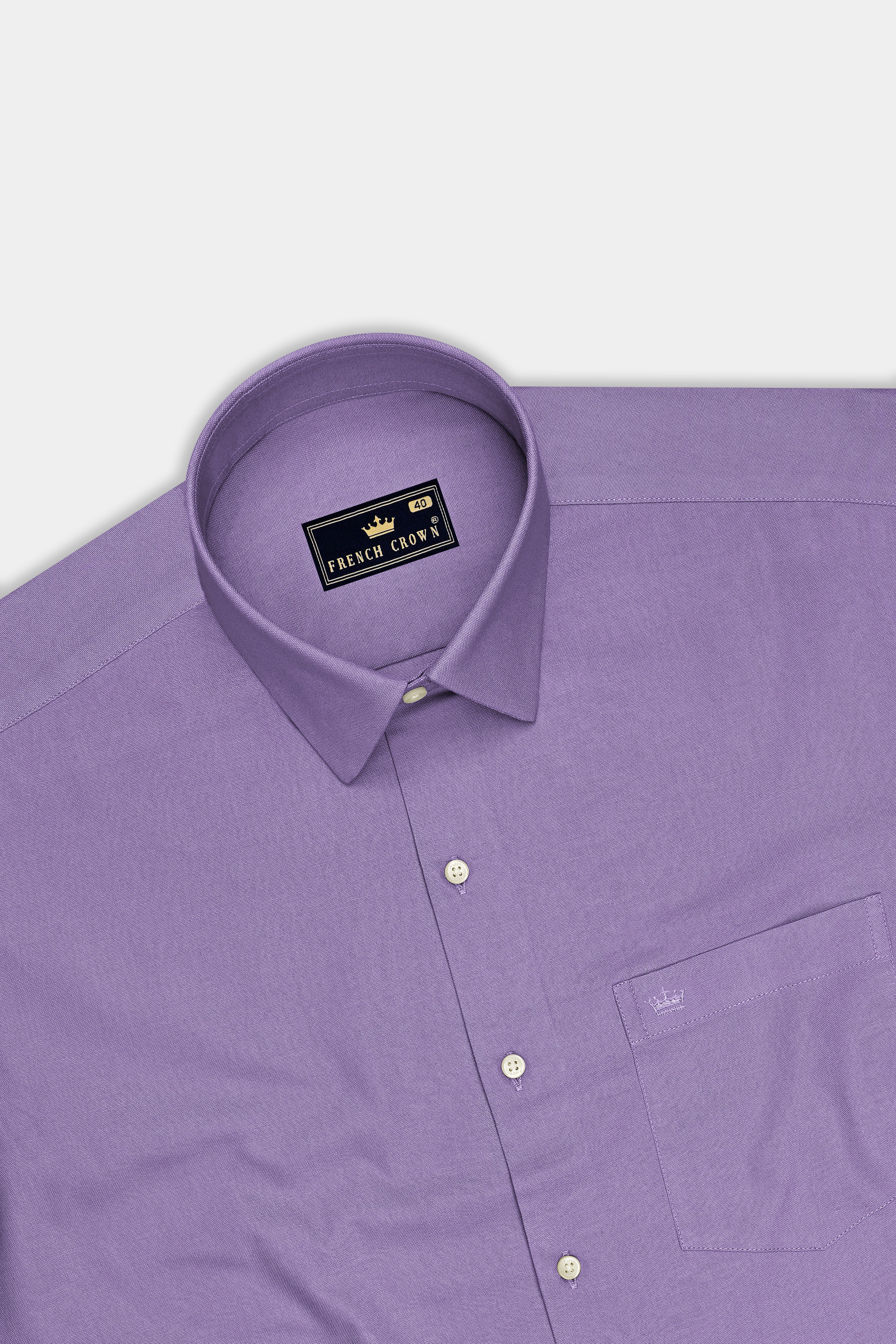 Sorell-Amethyst Smoke Purple Oxford Premium Cotton Dress Shirt