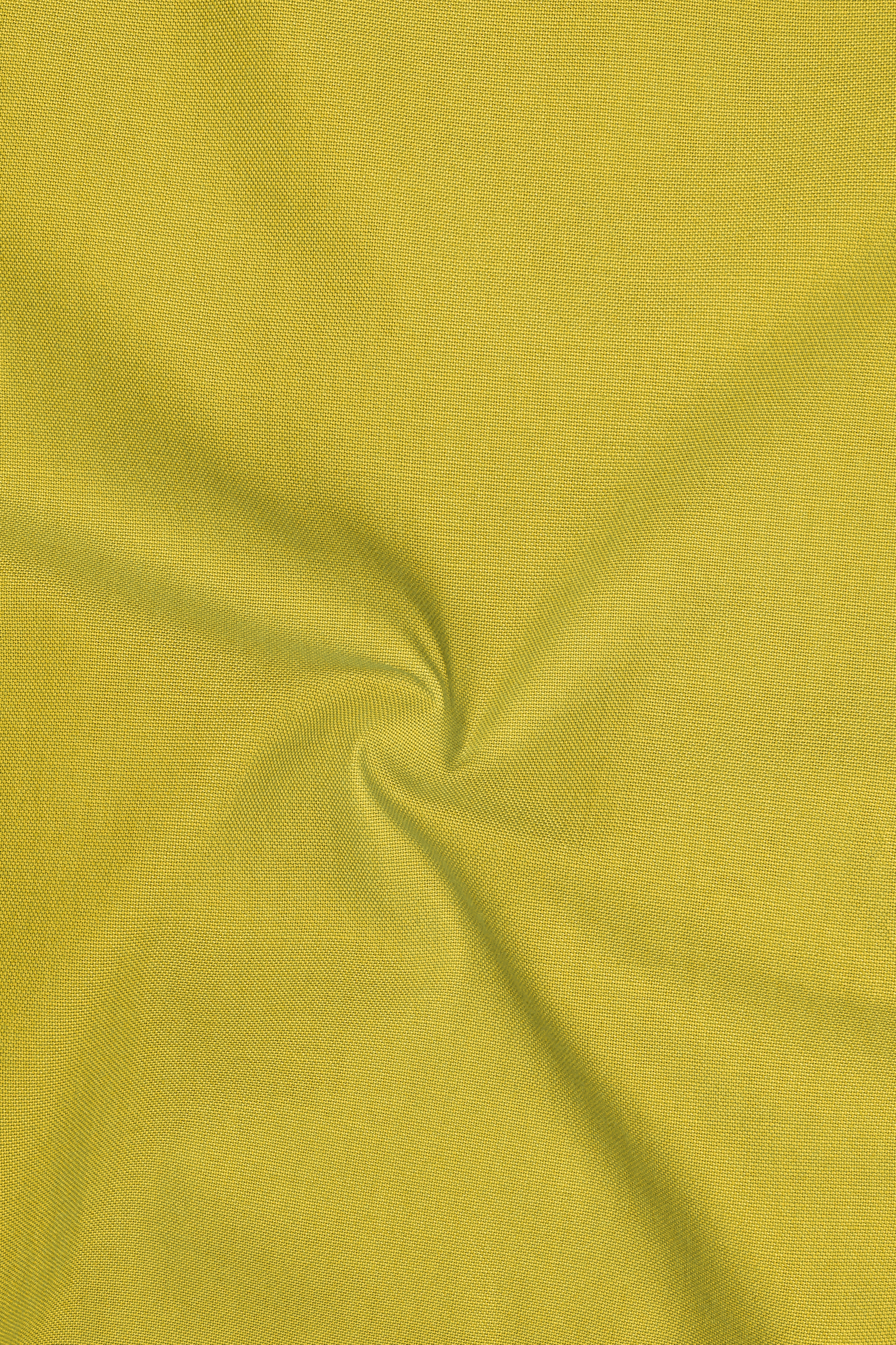 Auron-Mustard Yellow Oxford Premium Cotton Dress Cut Away Shirt