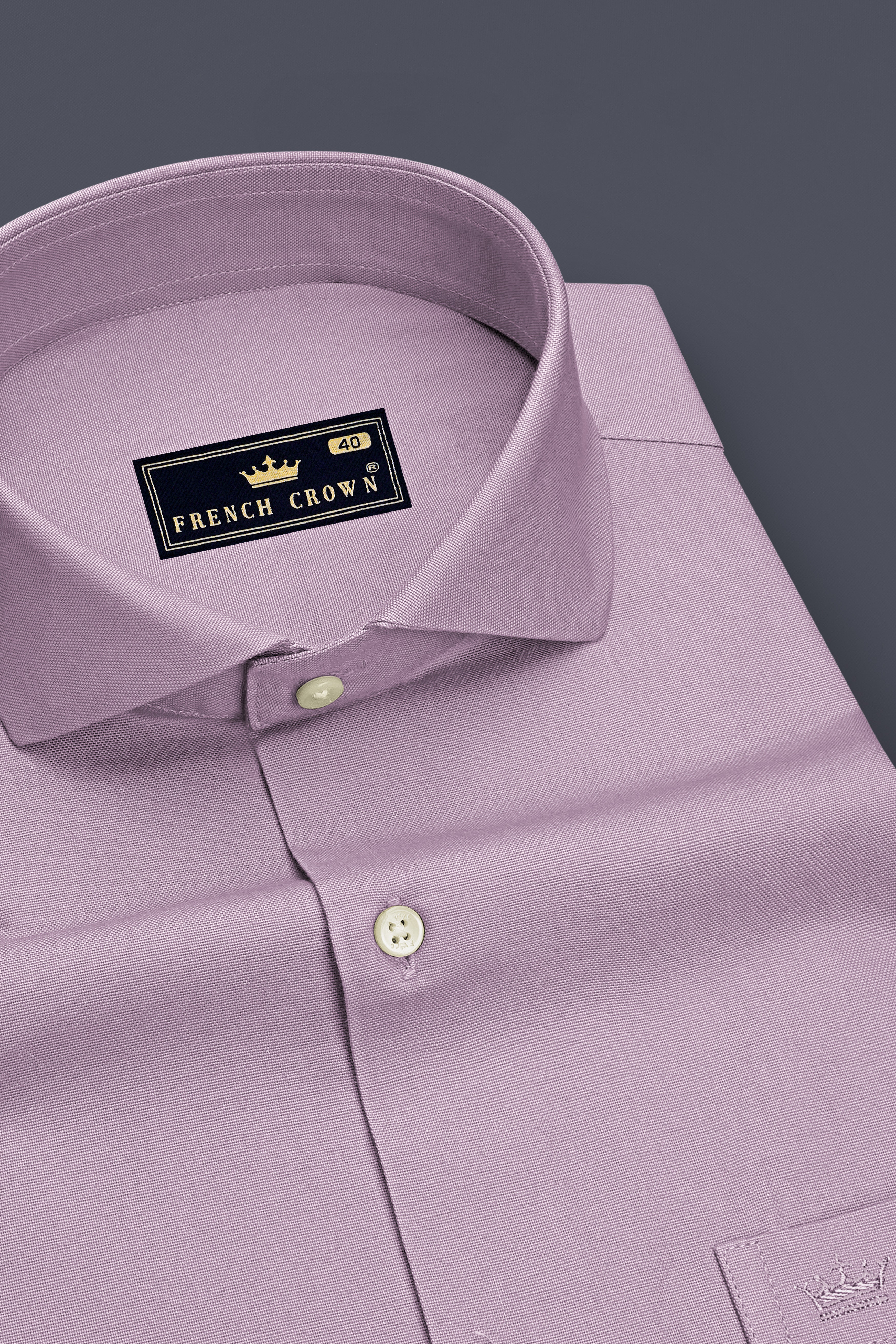 Rosveil-London Hue Pink Oxford Premium Cotton Dress Cut Away Shirt