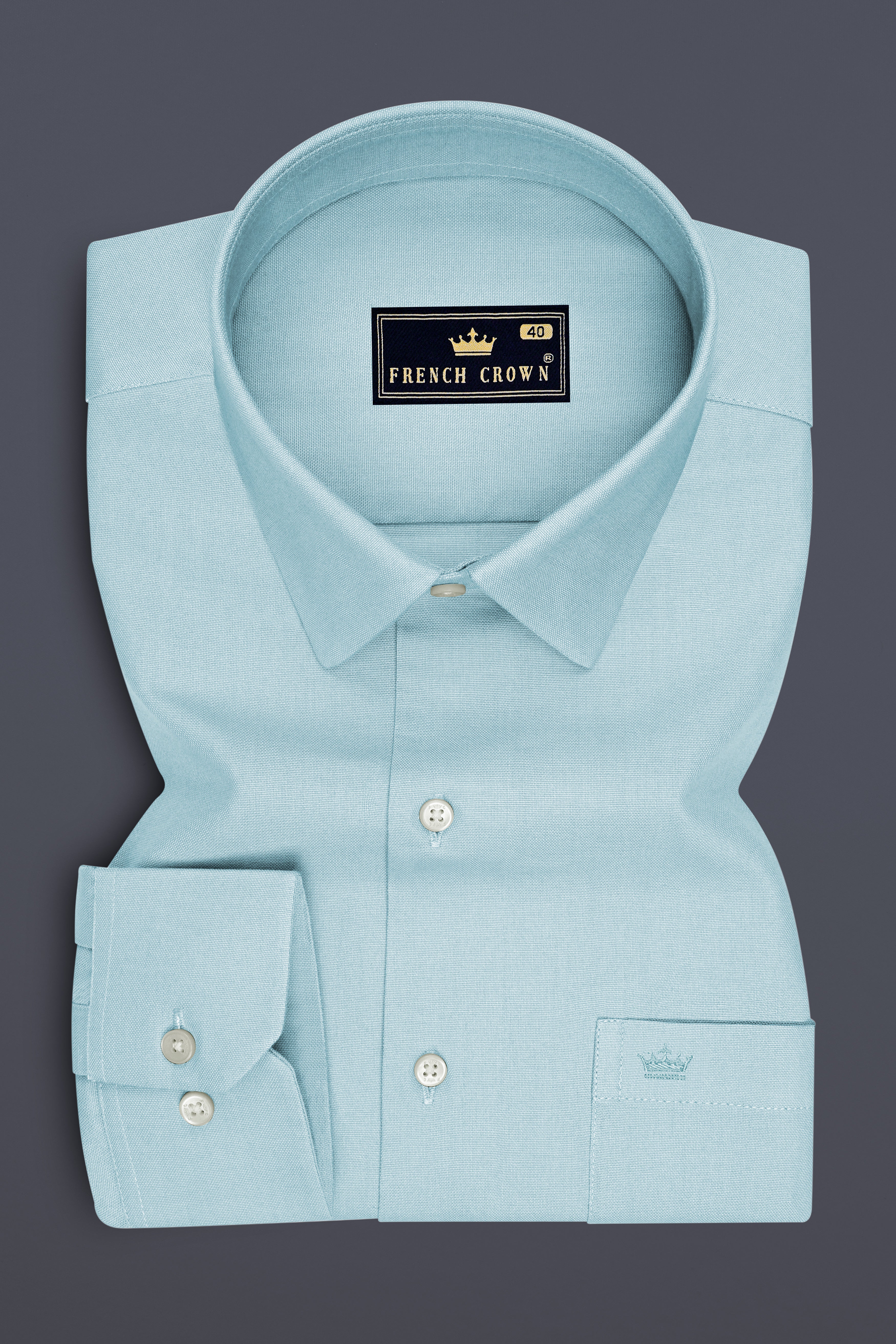 Verdel-Jungle Mist Green Oxford Premium Cotton Dress Shirt