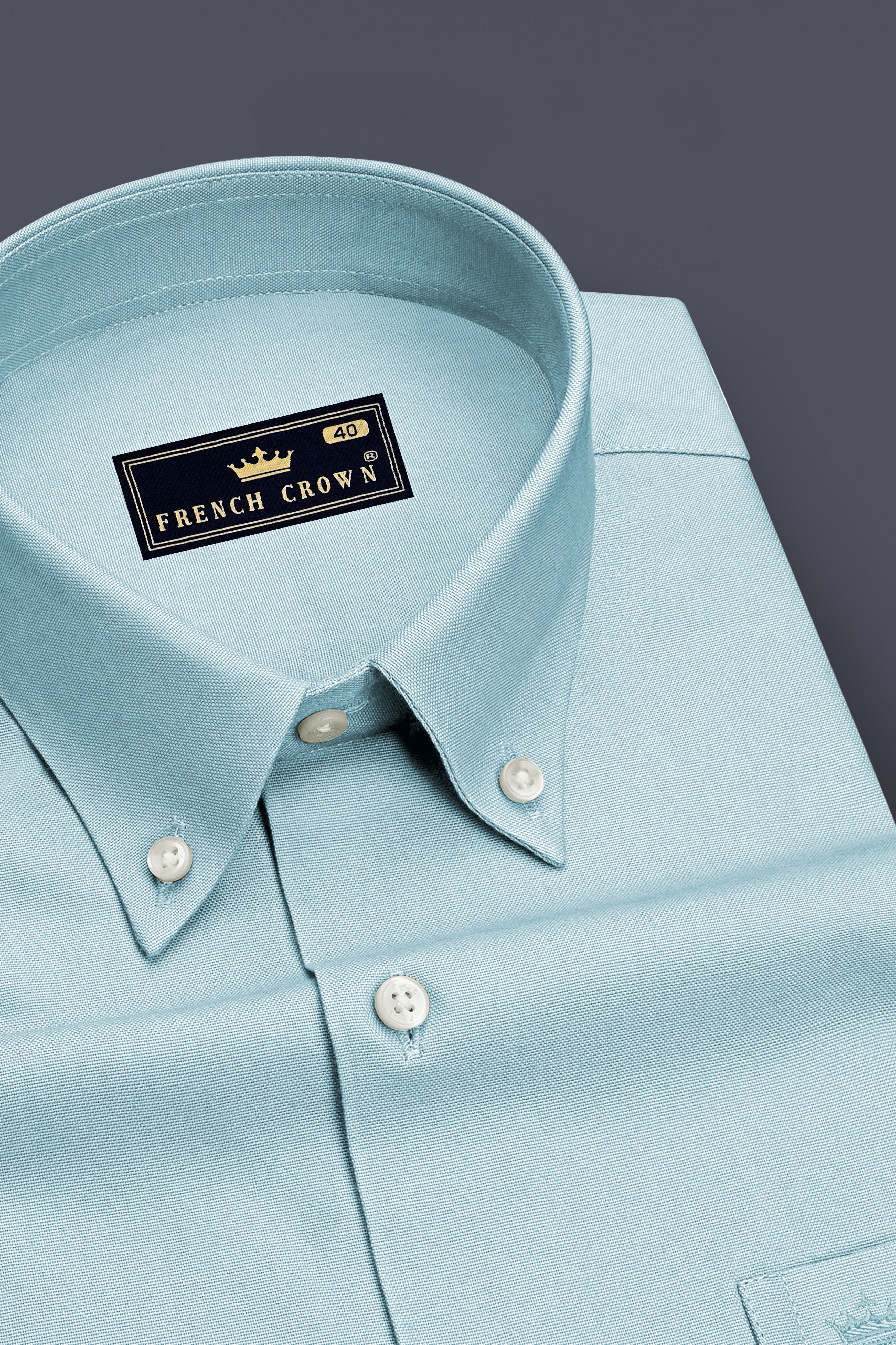 Verdel-Jungle Mist Green Oxford Premium Cotton Dress Button Down Shirt