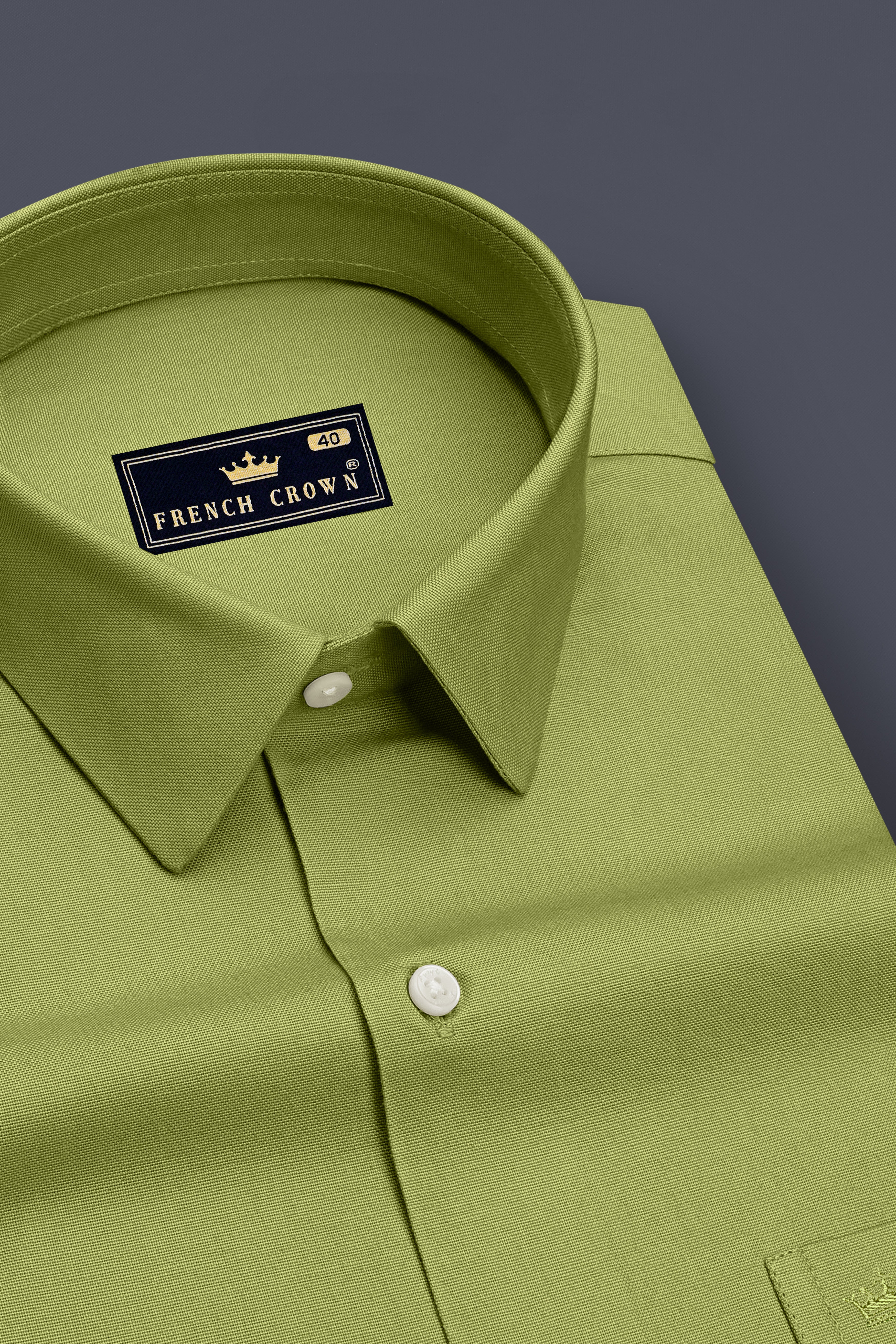 Mossen-Sycamore Green Oxford Premium Cotton Dress Shirt