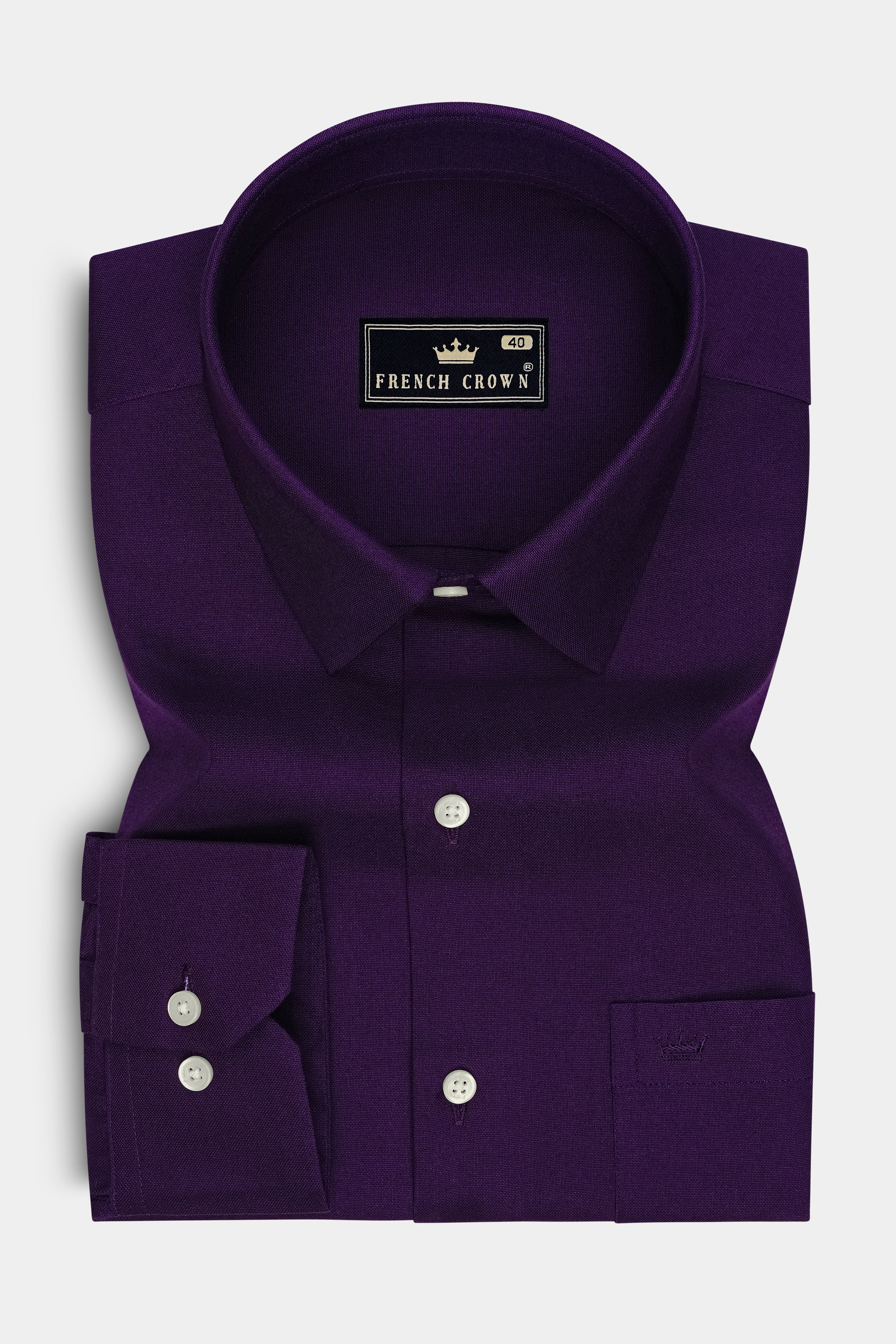 Violet-Revolver Purple Oxford Premium Cotton Dress Shirt
