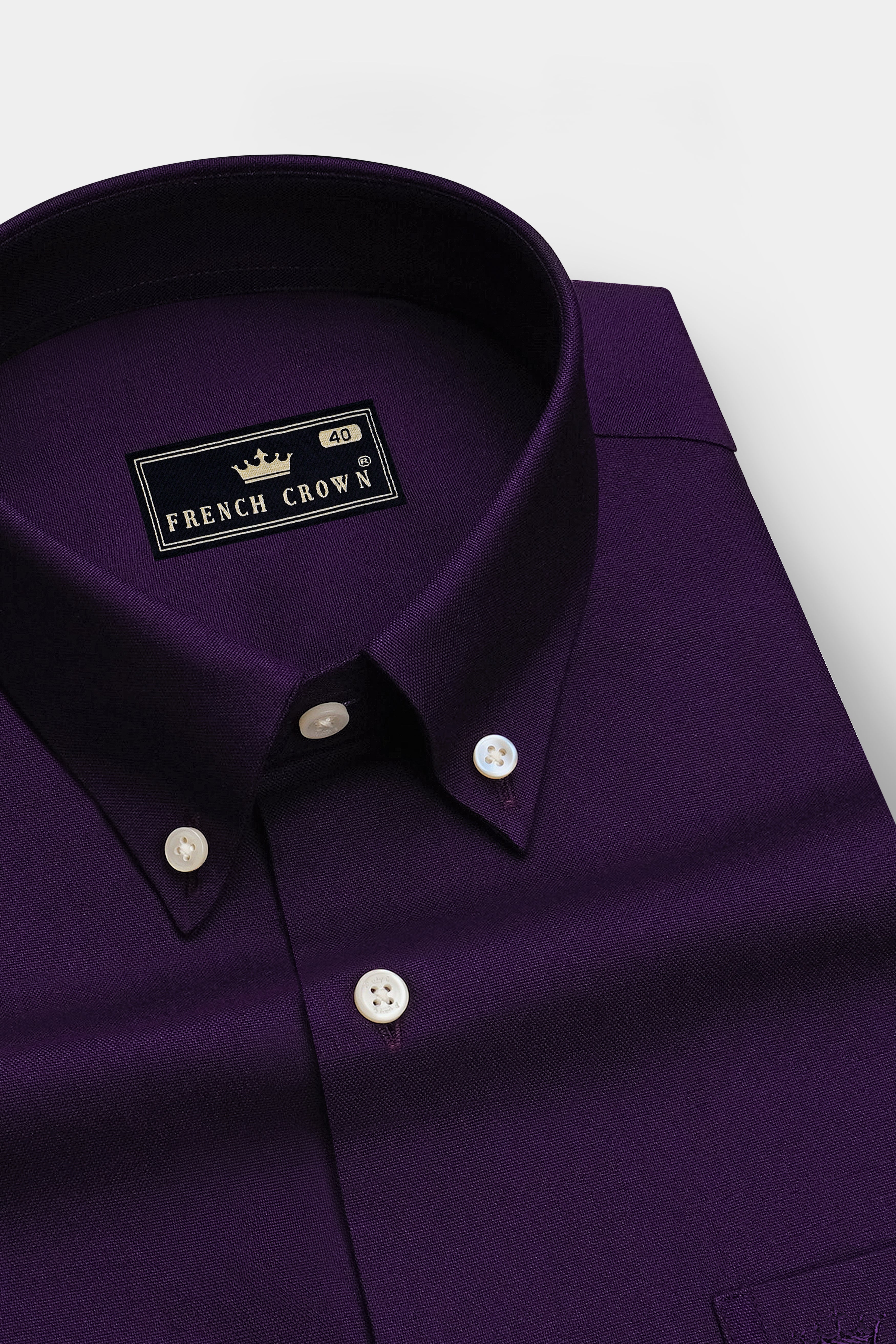 Violet-Revolver Purple Oxford Premium Cotton Dress Button Down Shirt