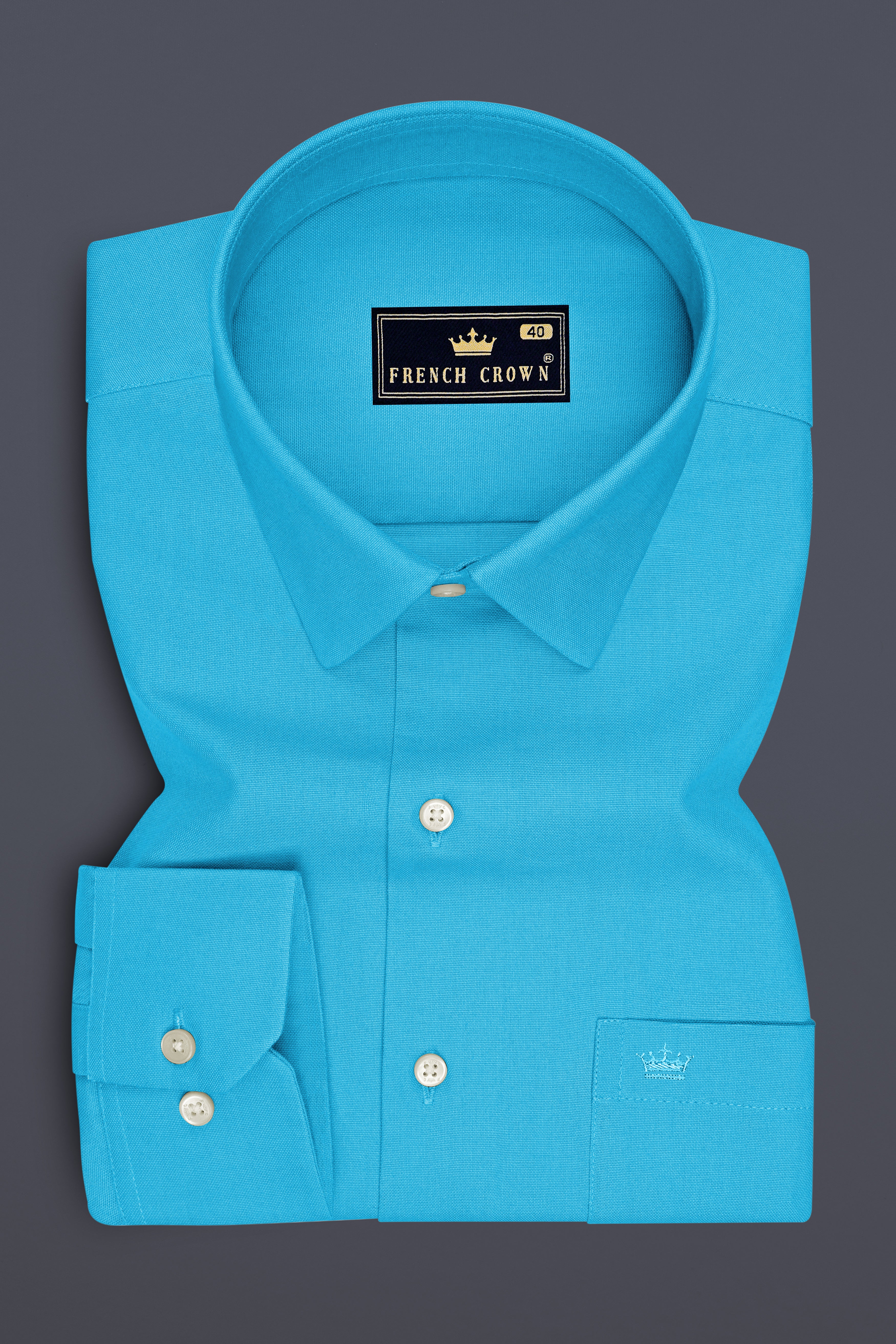 Maris-Jallyfish Blue Oxford Premium Cotton Dress Shirt