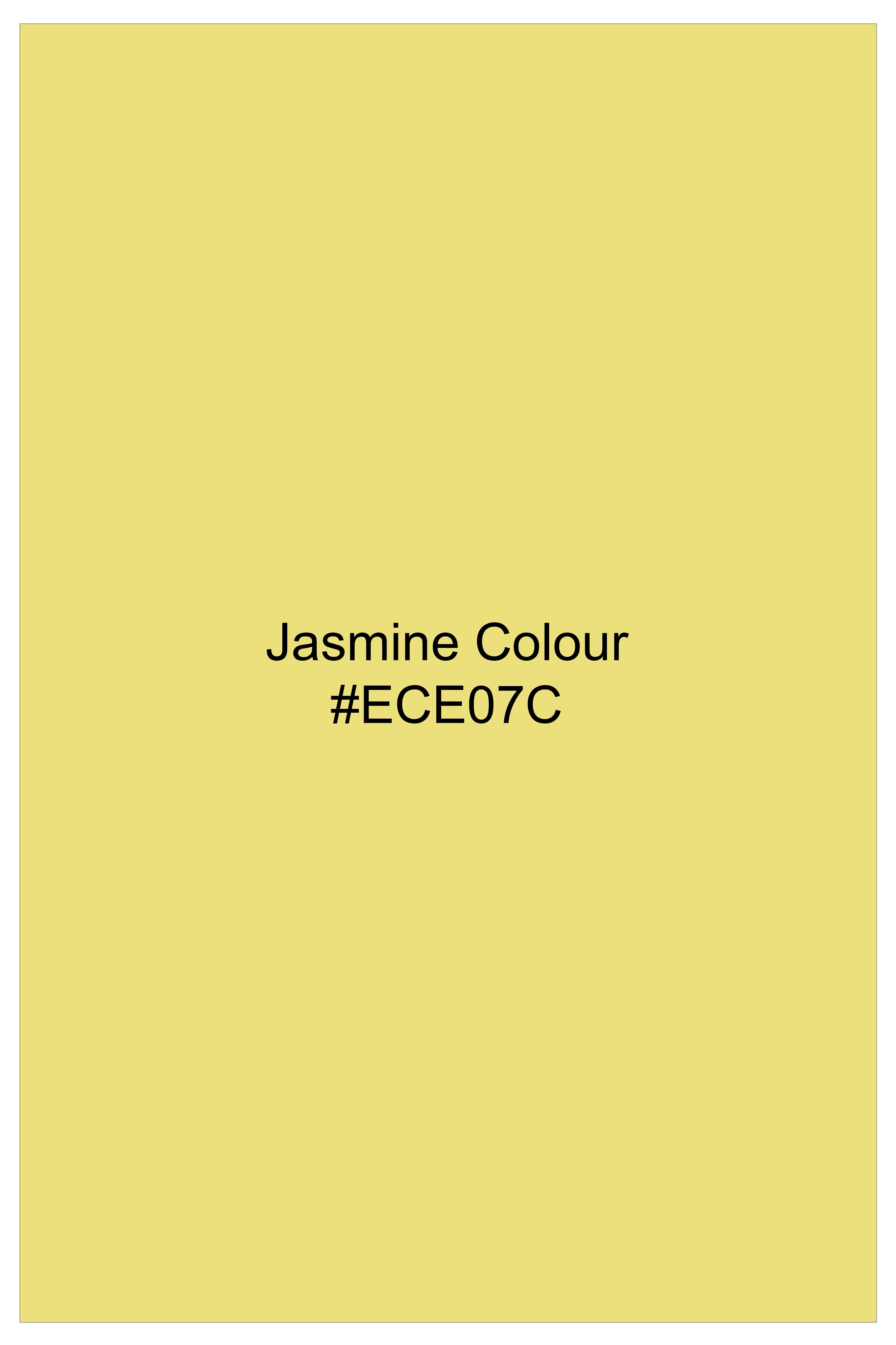 Soleil-Sunshine Yellow Oxford Premium Cotton Dress Cut Away Shirt