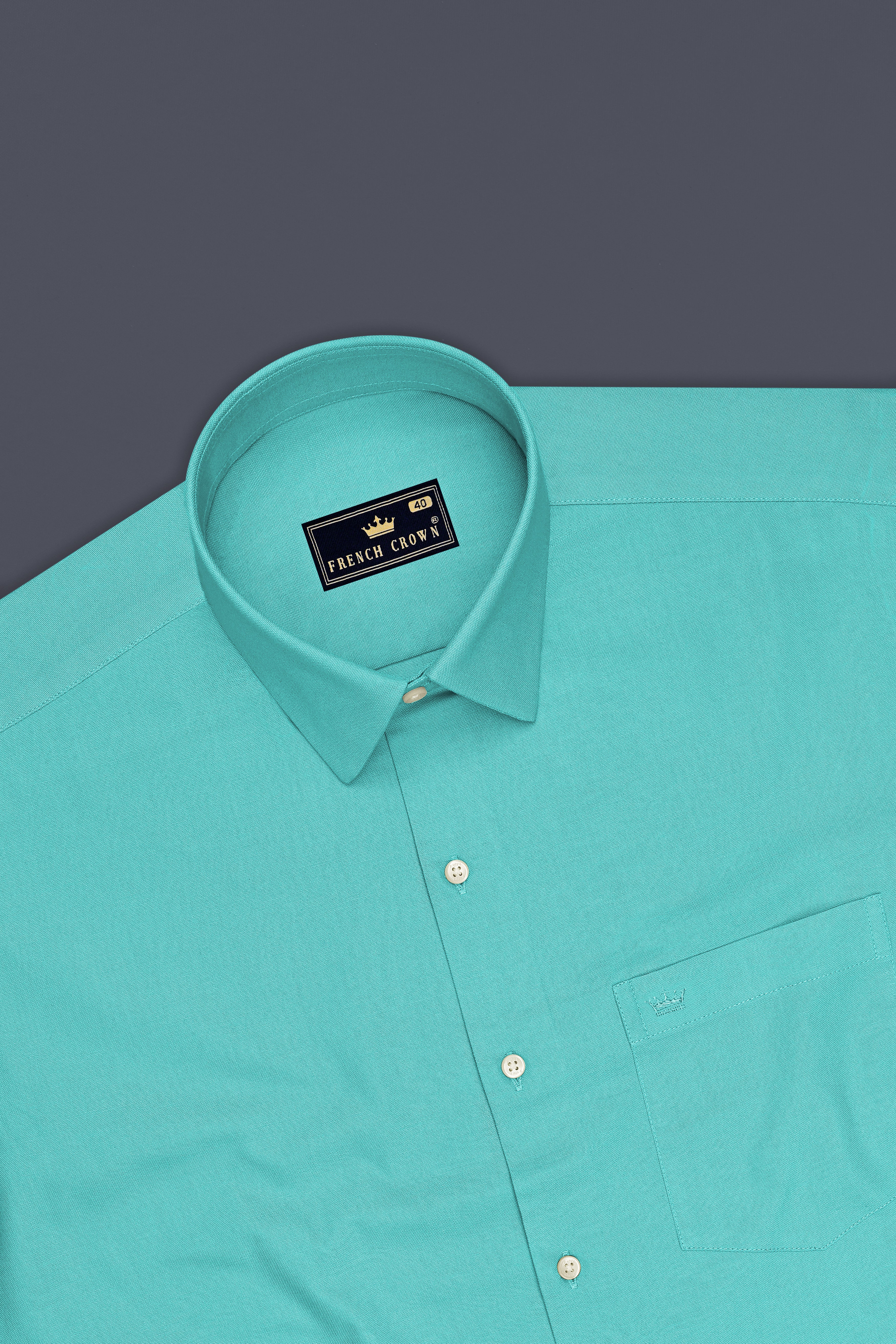 Arden-Viking Green Oxford Premium Cotton Dress Shirt