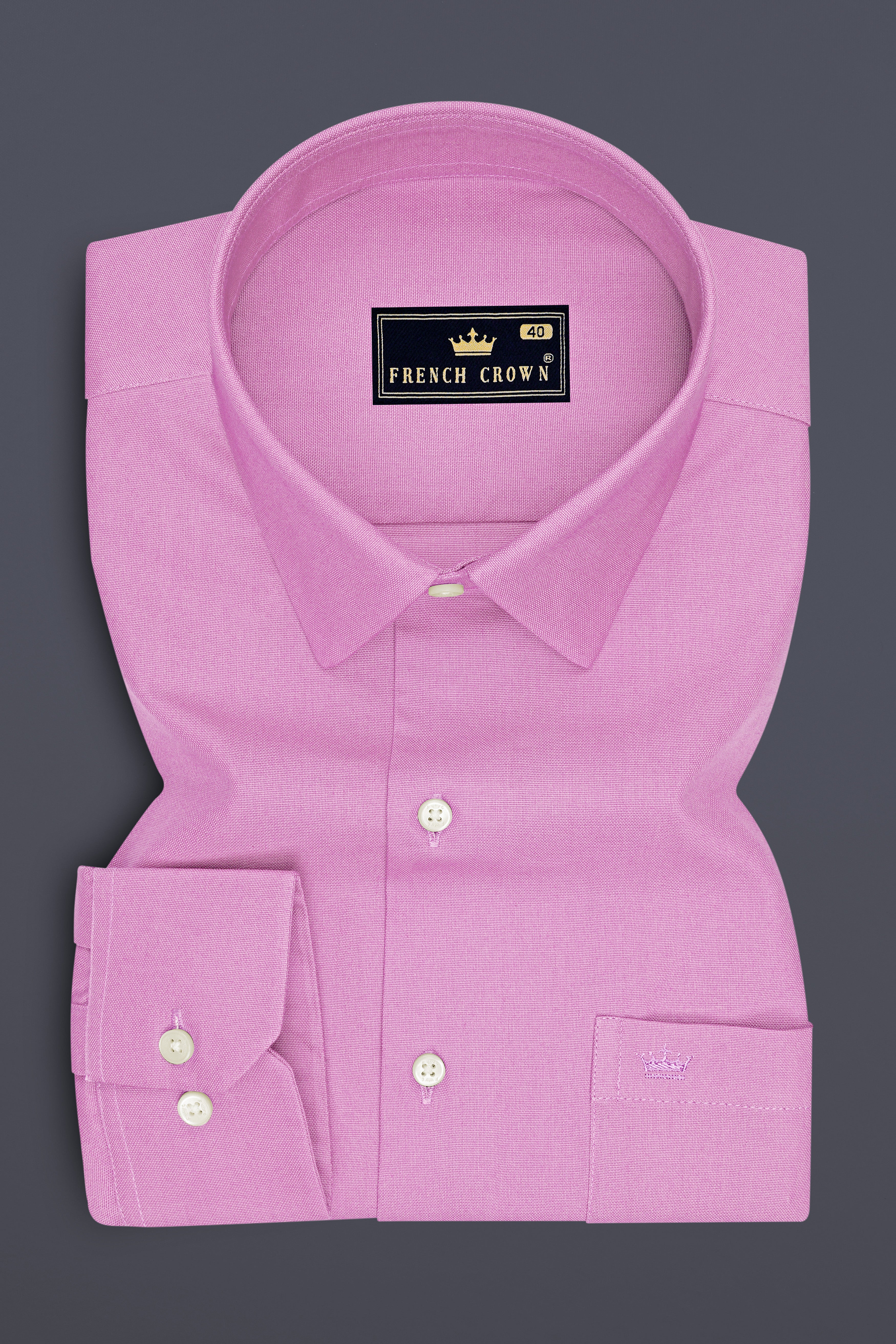 Lorien-Orchid Pink Oxford Premium Cotton Dress Shirt