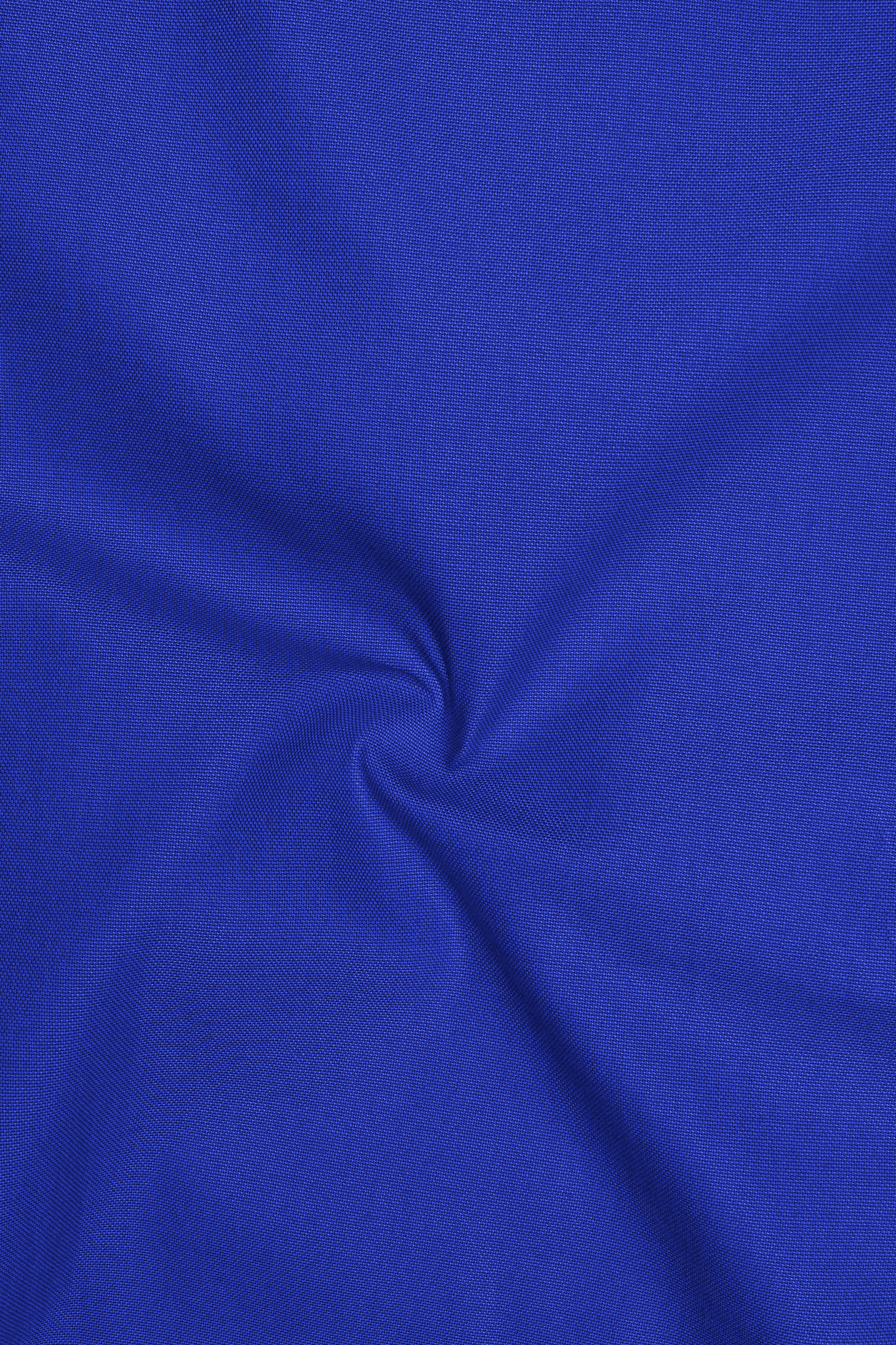 Azuro-Indigo Blue Oxford Premium Cotton Dress Cut Away Shirt