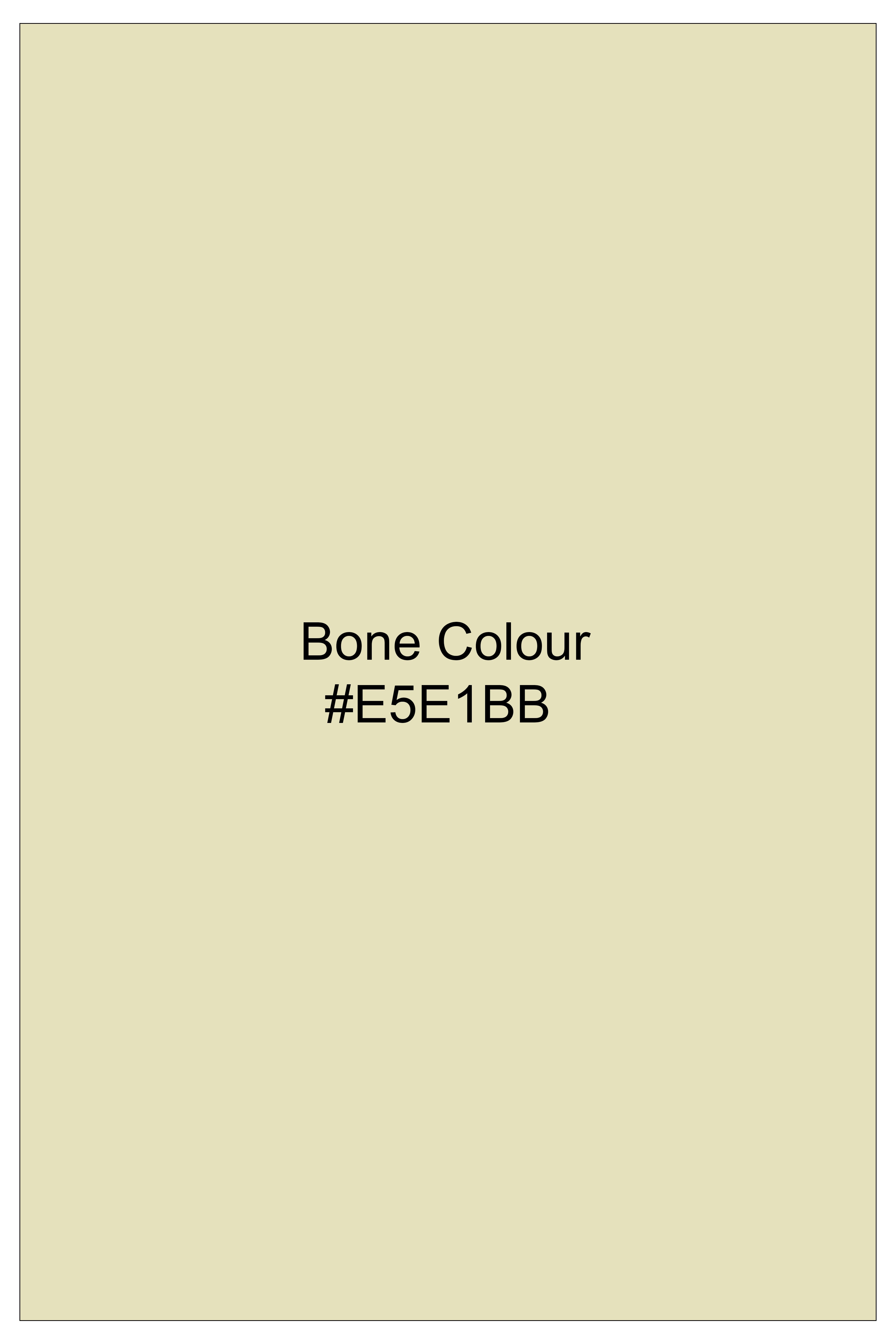 Ivora-Bone Cream Oxford Premium Cotton Dress Button Down Shirt