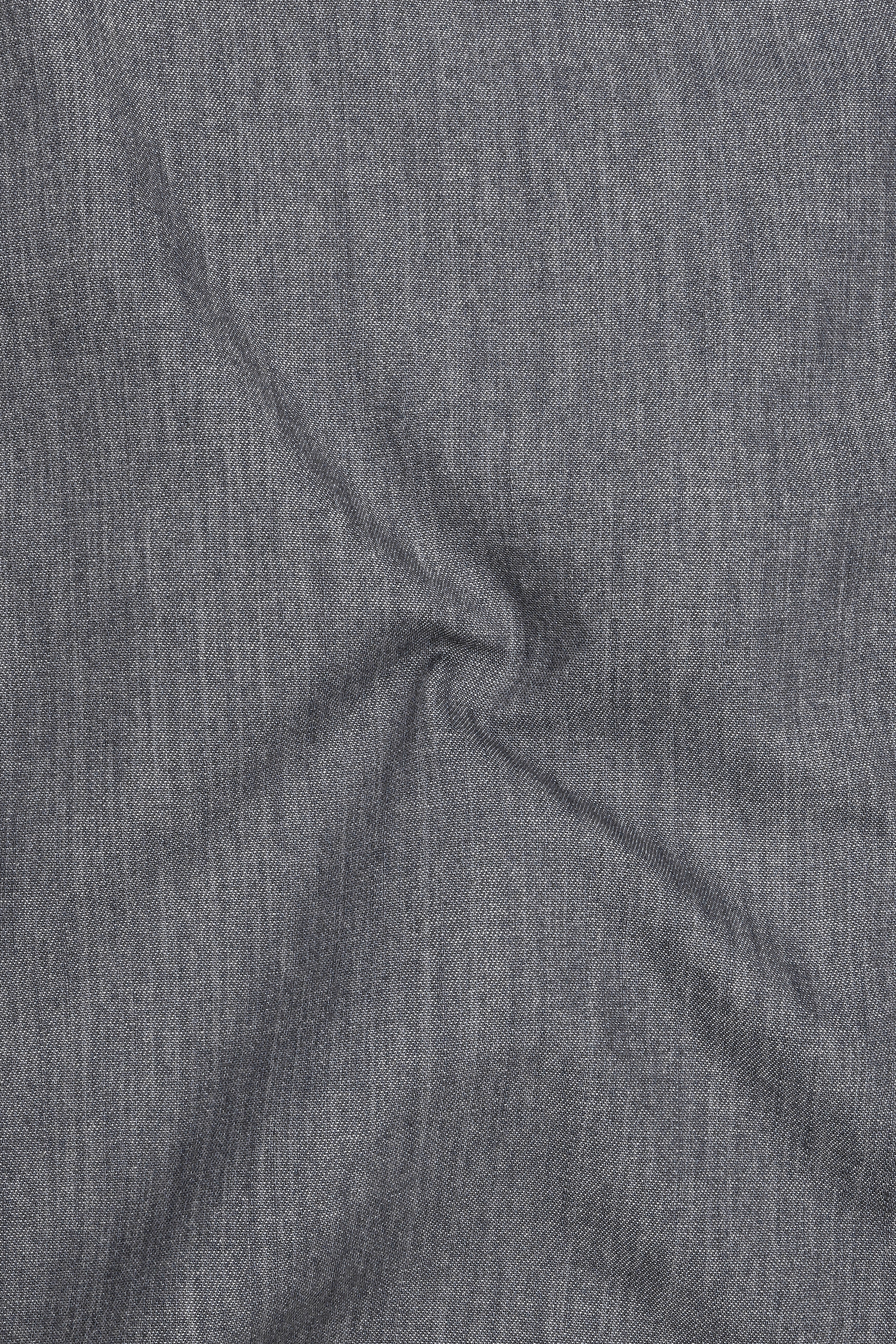 Summit-Filnt Gray Textured Oxford Premium Cotton Semi Formal Shirt