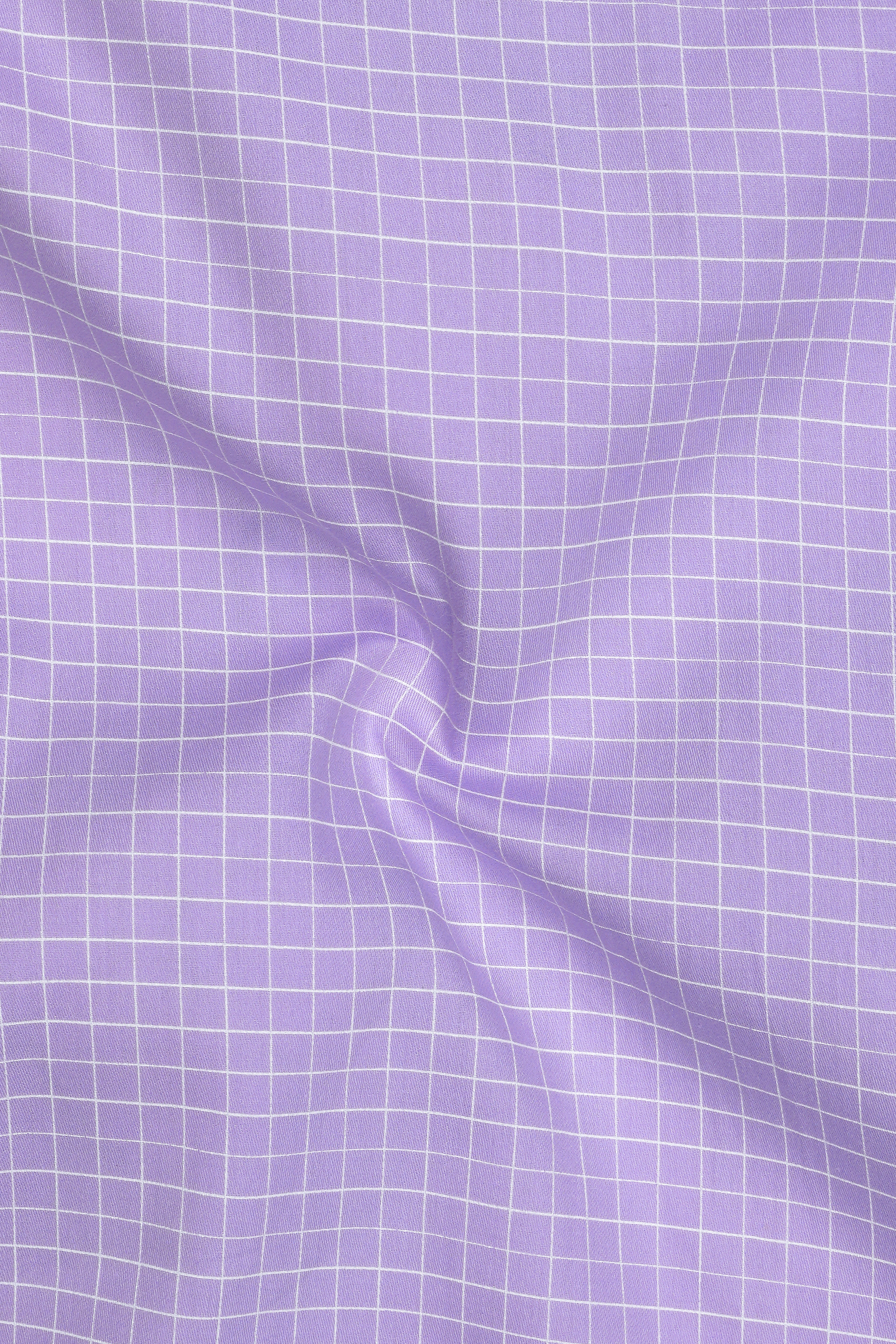 Prism-Prelude Purple And Bright White Plaid Subtle Sheen Soft Premium Cotton Dress Shirt