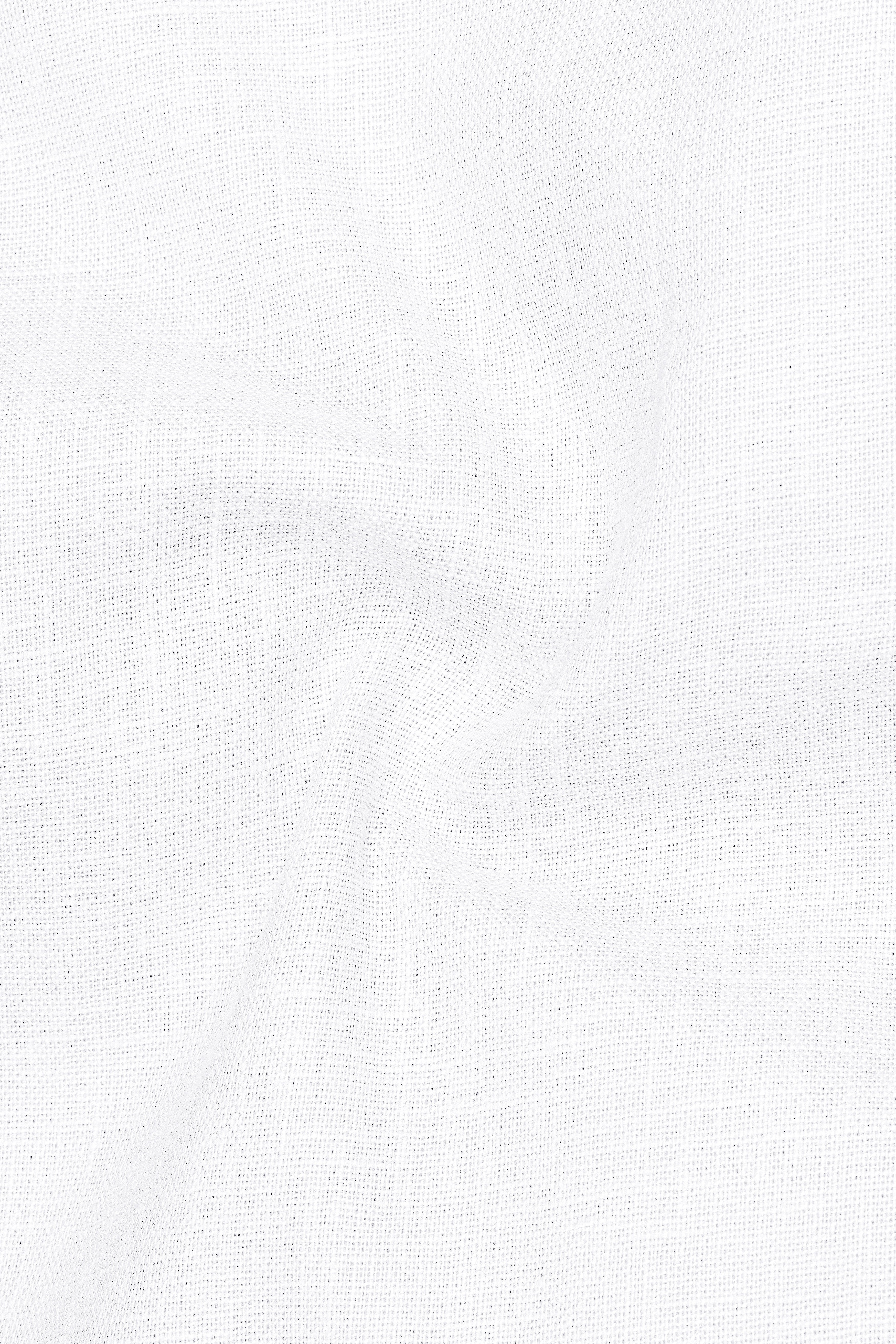 Luceo-Bright White Luxurious Linen Mandarin Dress Shirt