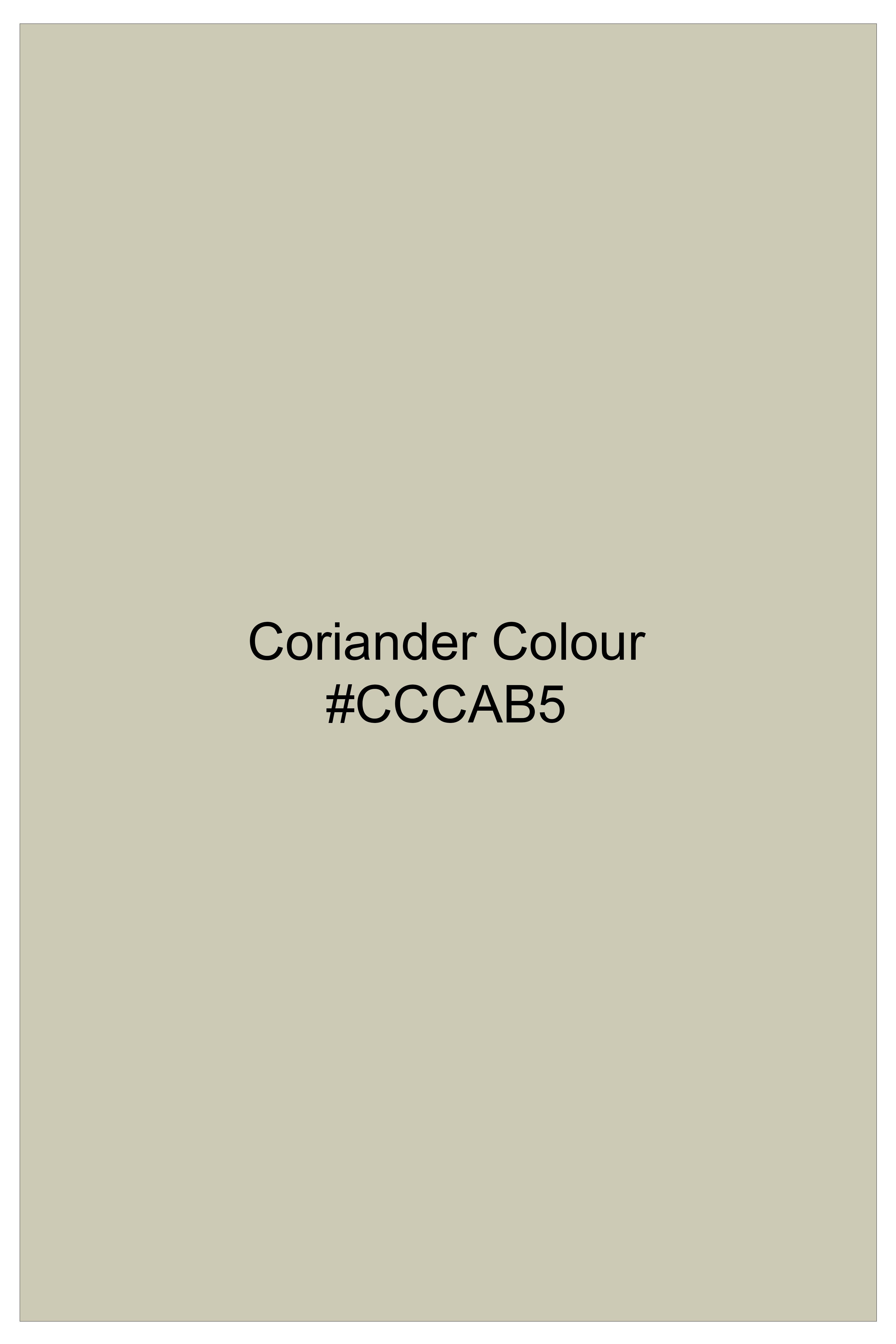 Olivon-Coriander Cream Luxurious Linen Mandarin Dress Shirt
